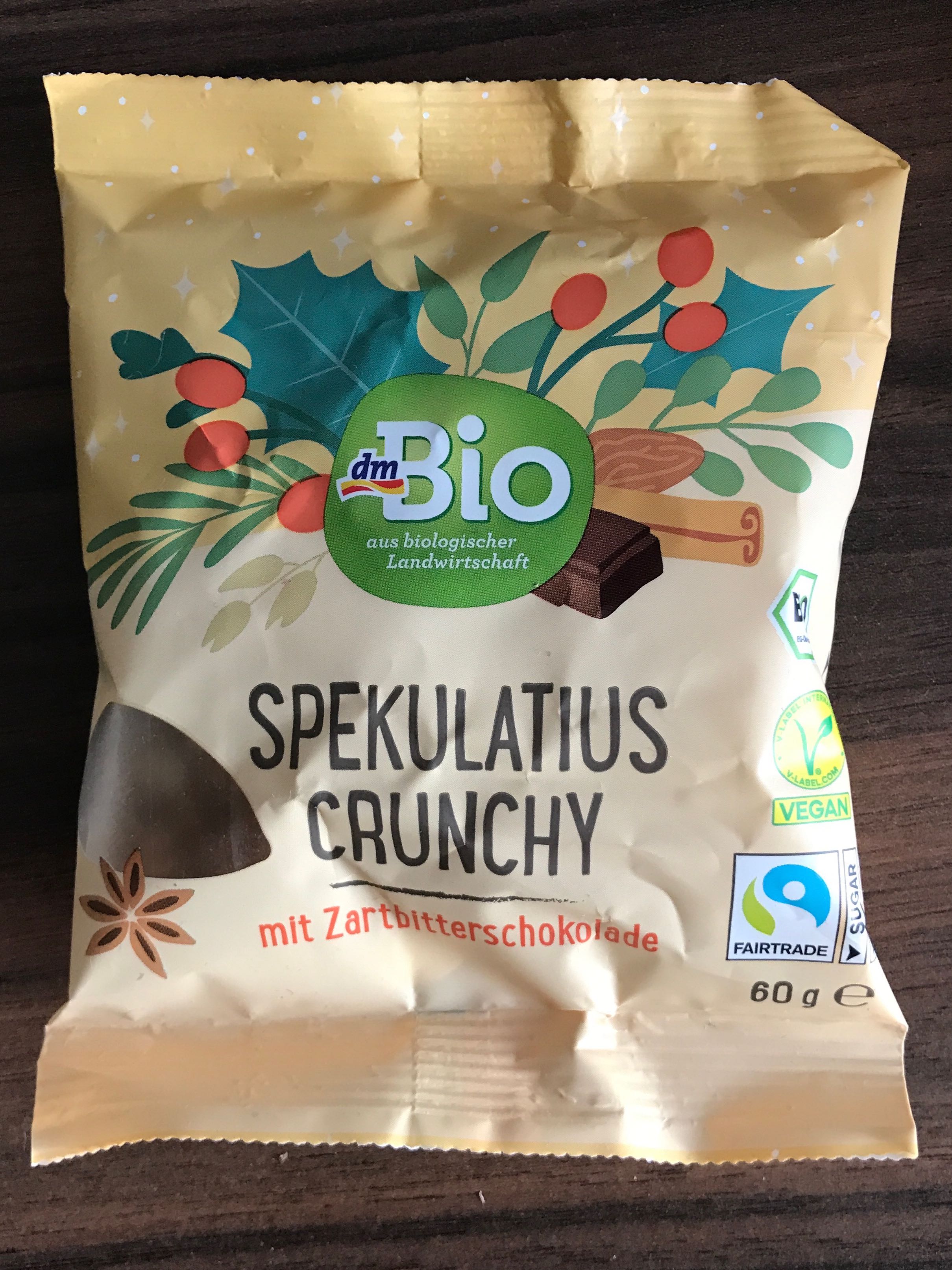 Spekulatius Crunchy mit Zartbitterschokolade 