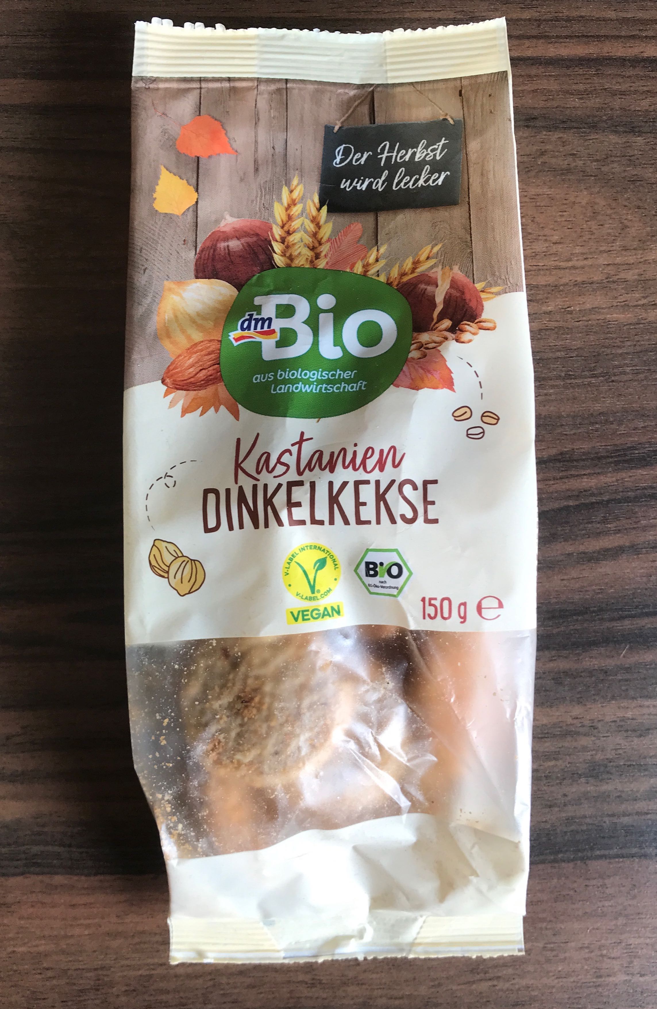 Kastanien Dinkelkekse