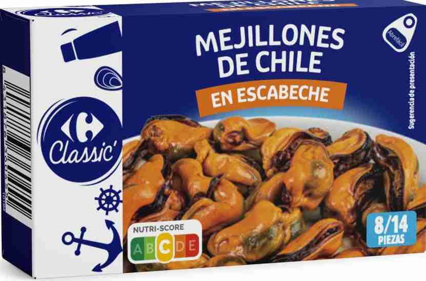 Mejillones de chile en escabeche 