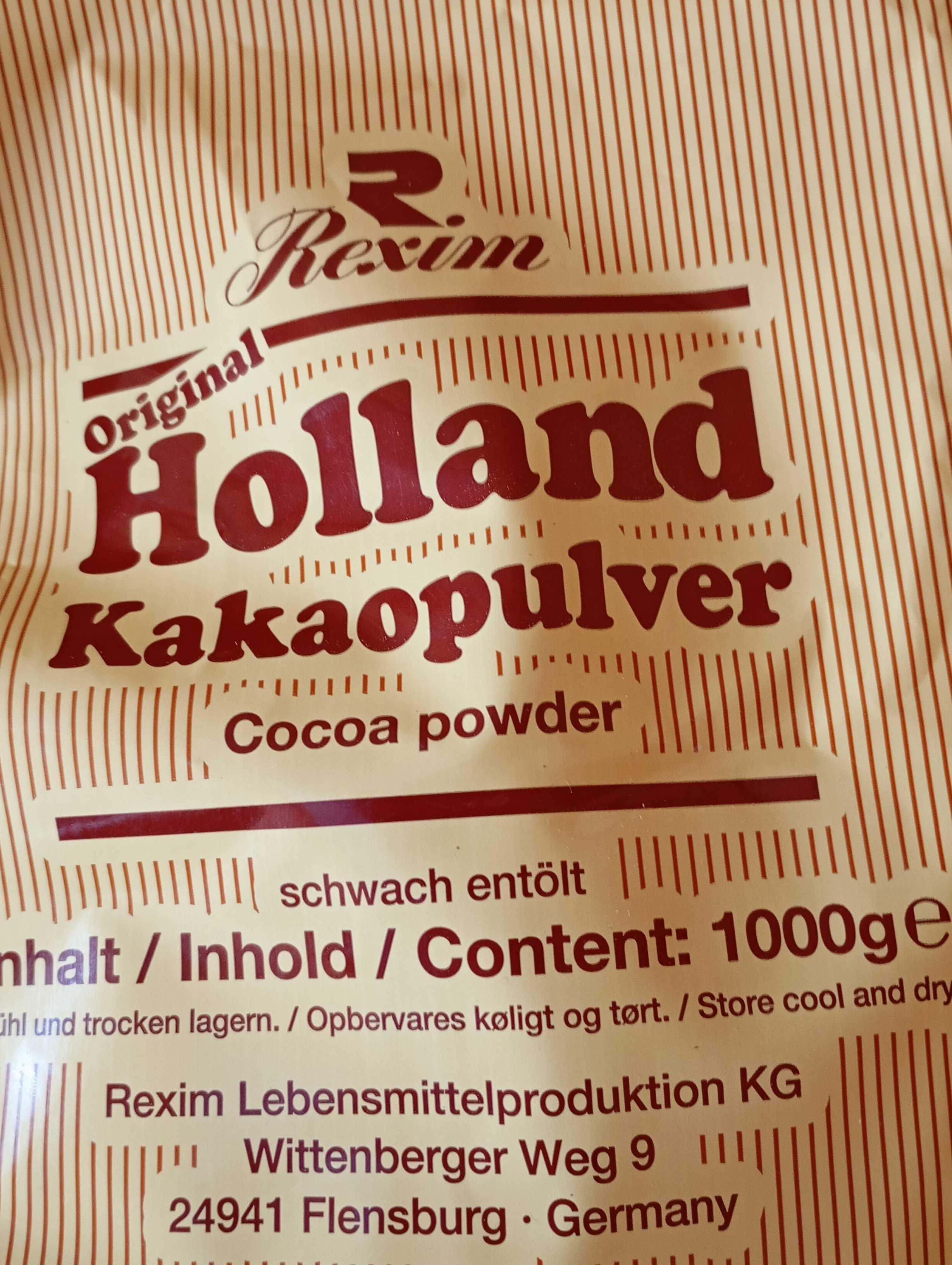 Kakaopulver, Original Holland
