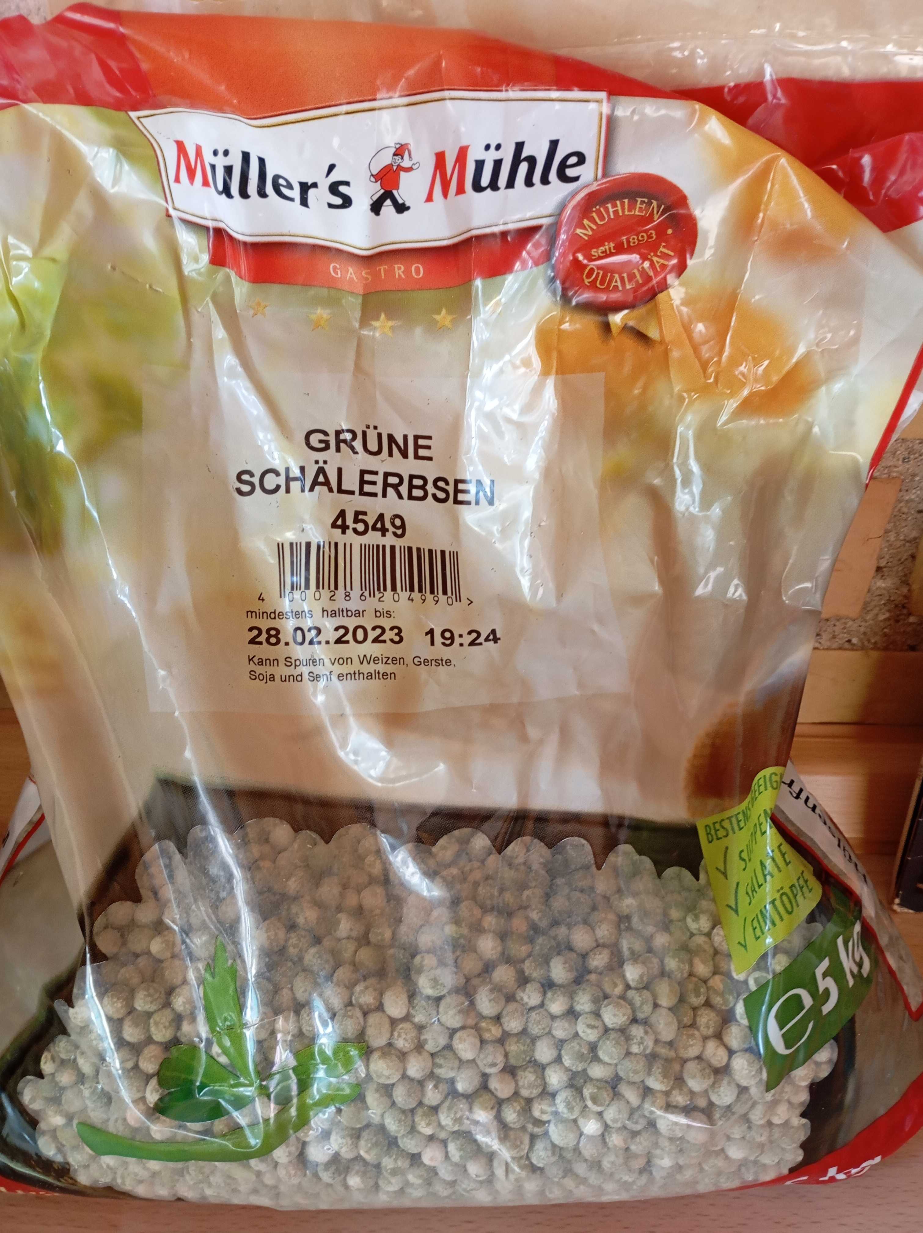 Grüne Schälerbsen