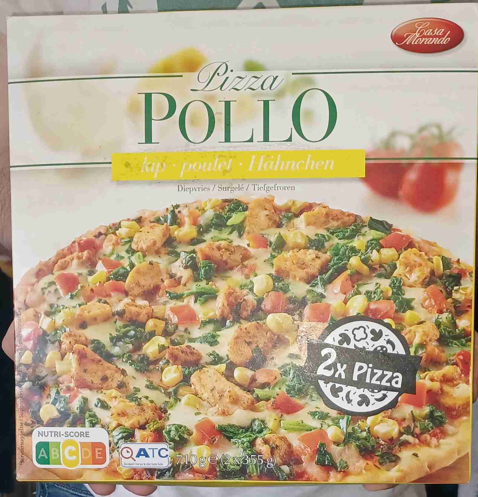 Pizza pollo kip