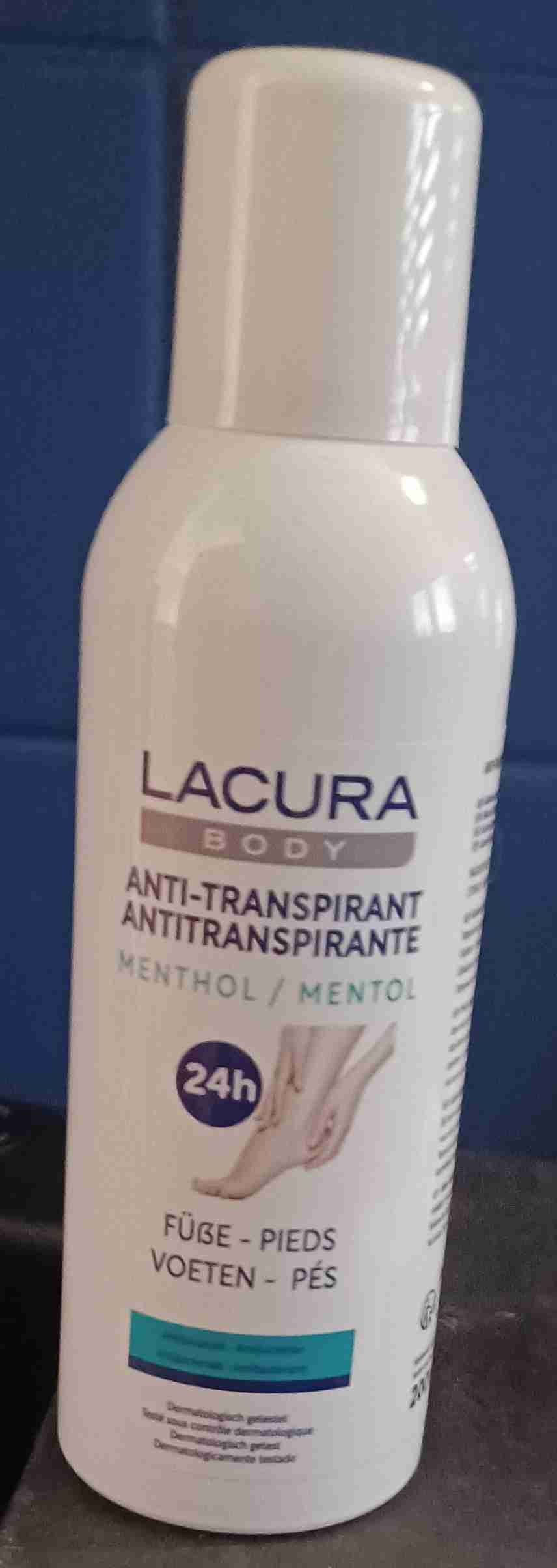 Anti-transpirant voor voeten mentol