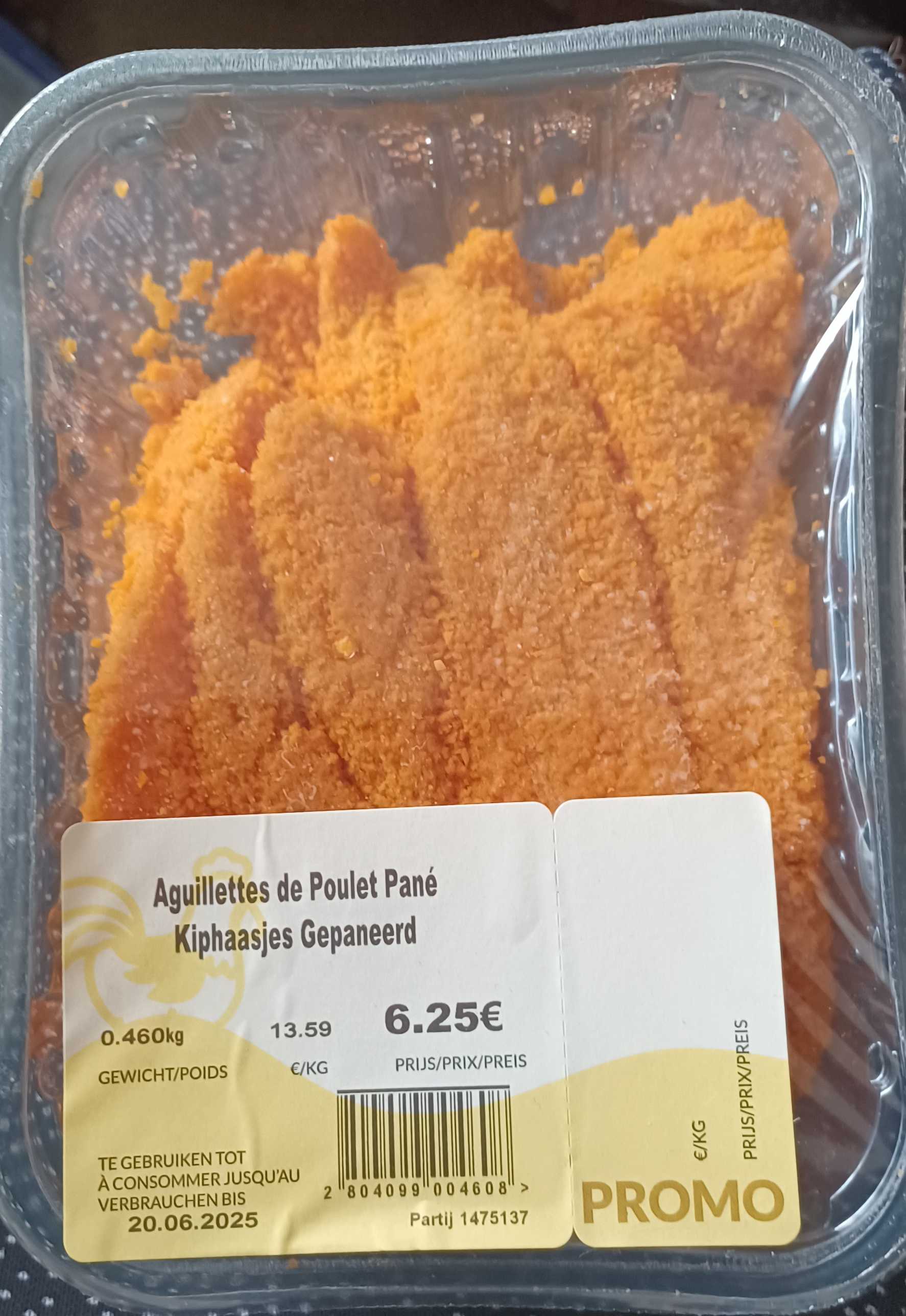 Kiphaasjes gepaneerd
