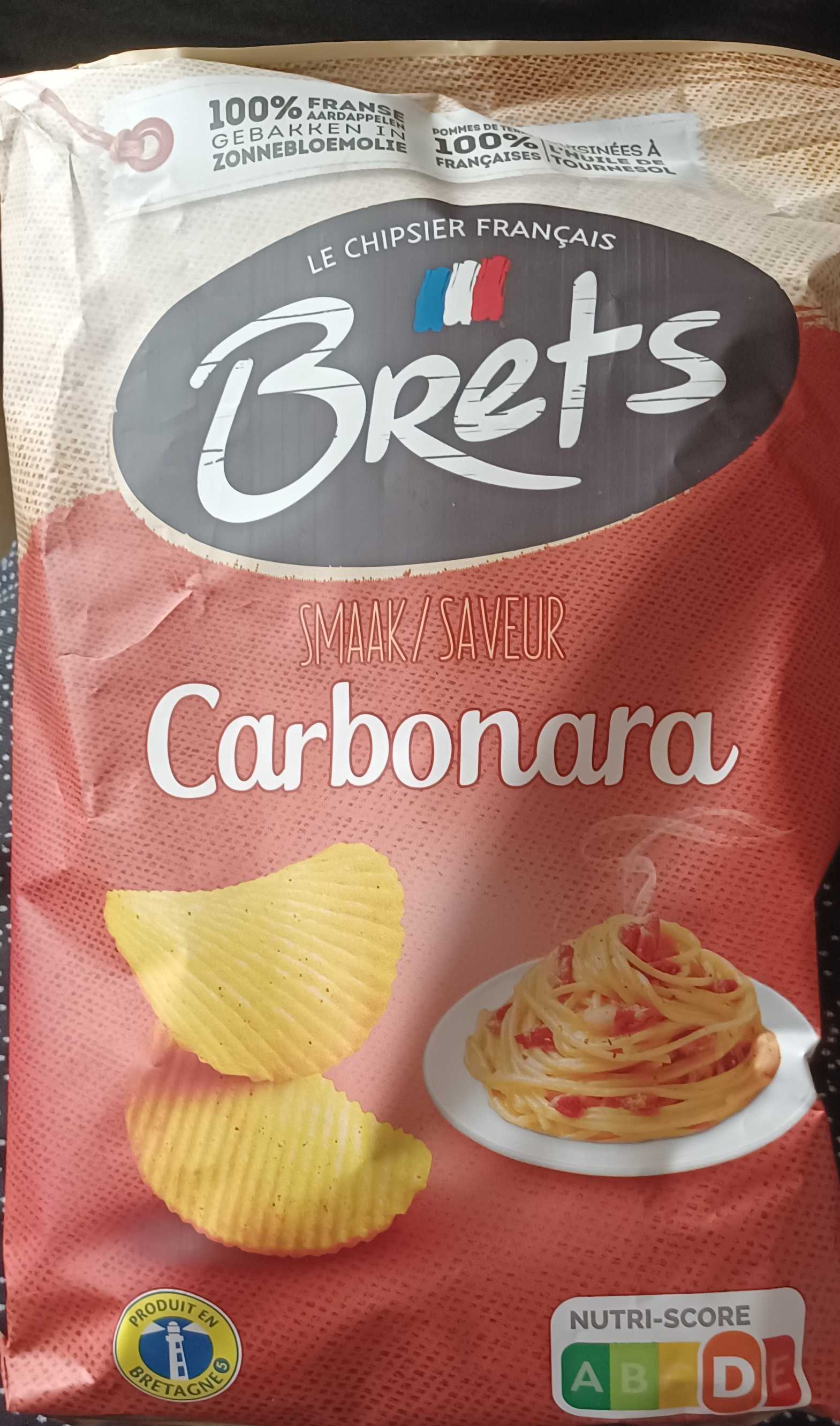 Chips carbonara