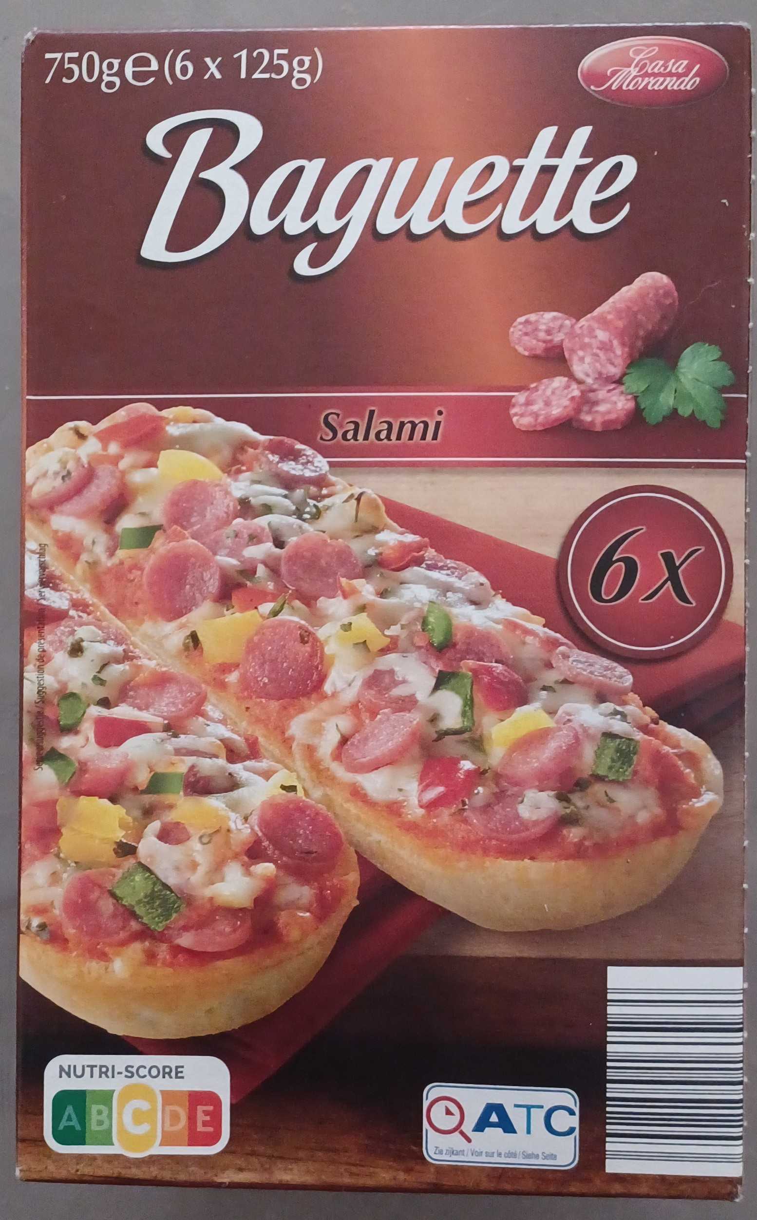 Pizzabroodje met salami