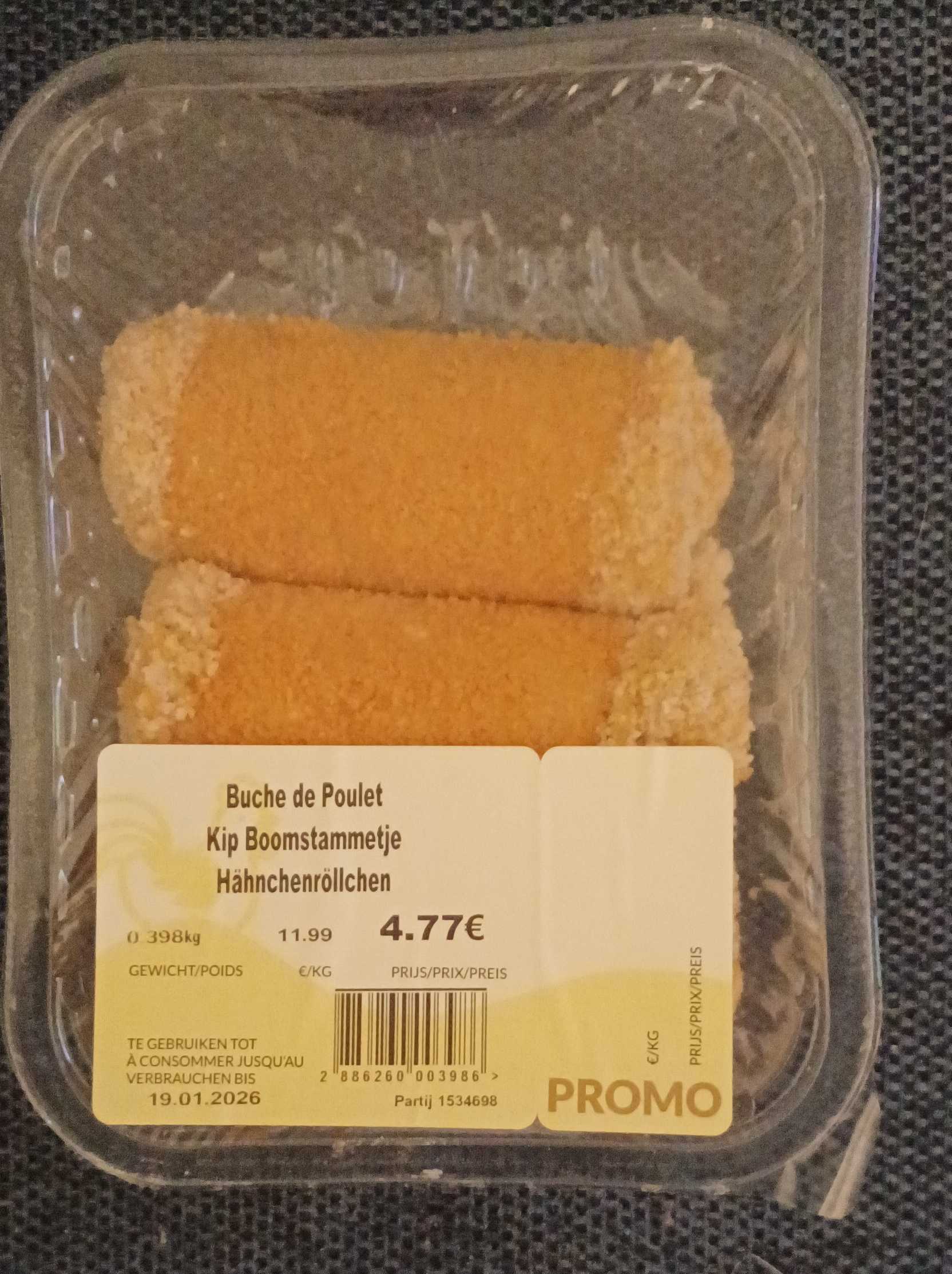 Kip boomstammetjes 