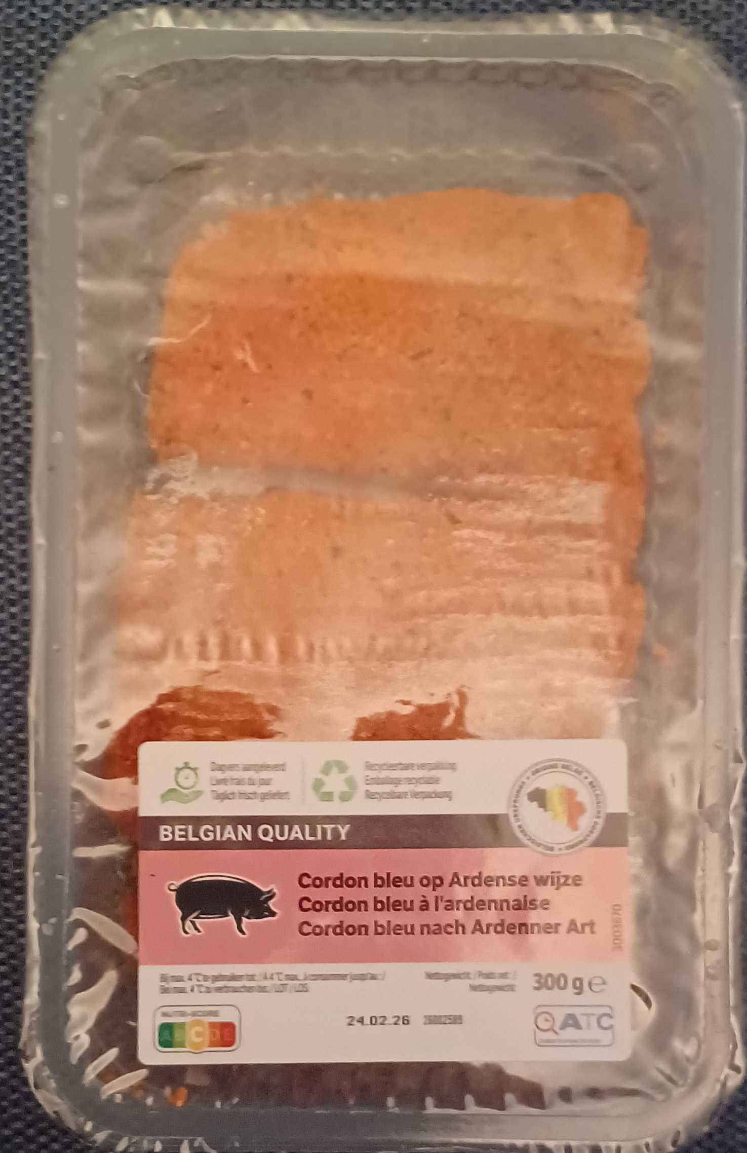 Cordon bleu op Ardeense wijze