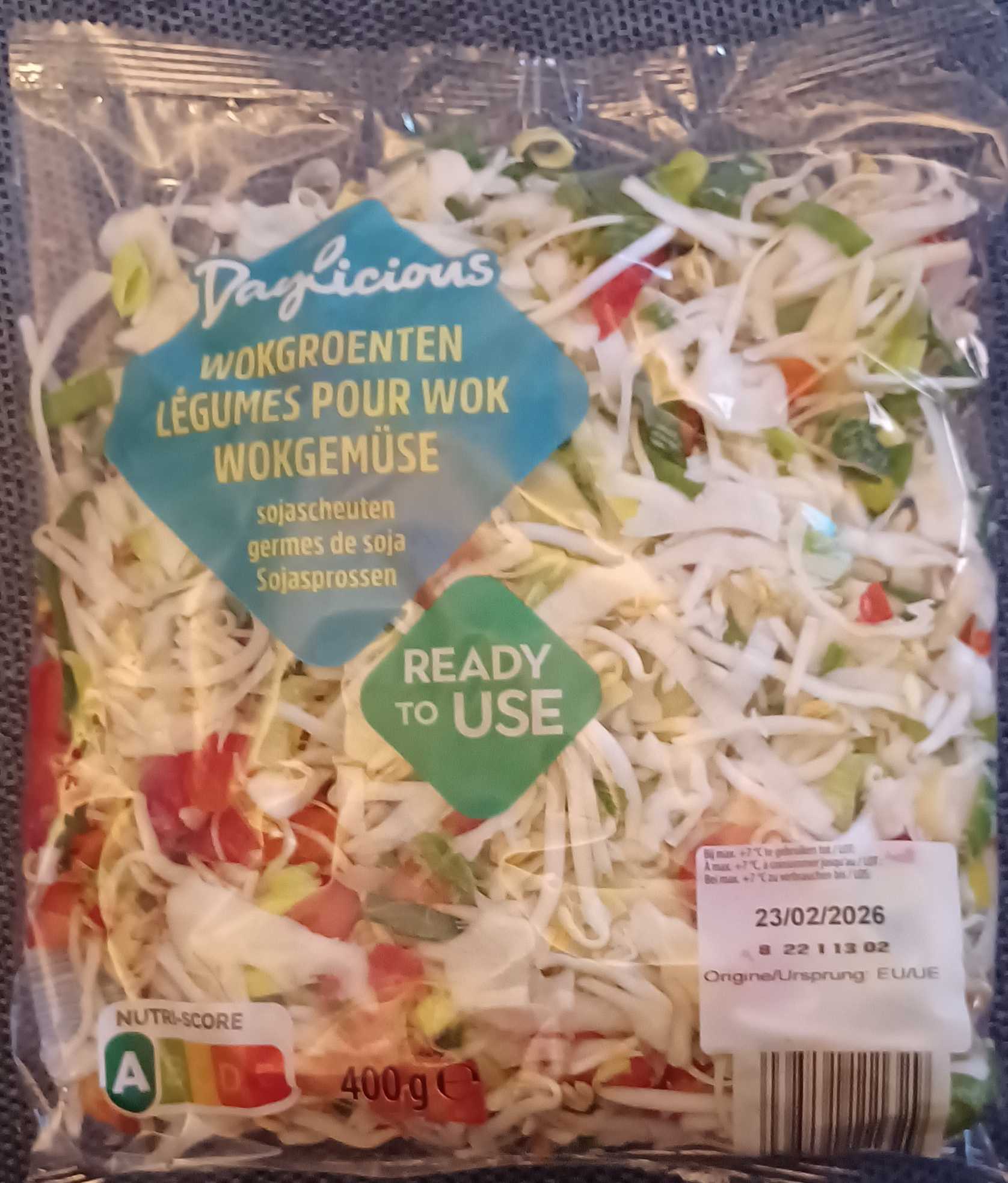 Wokgroenten met soja