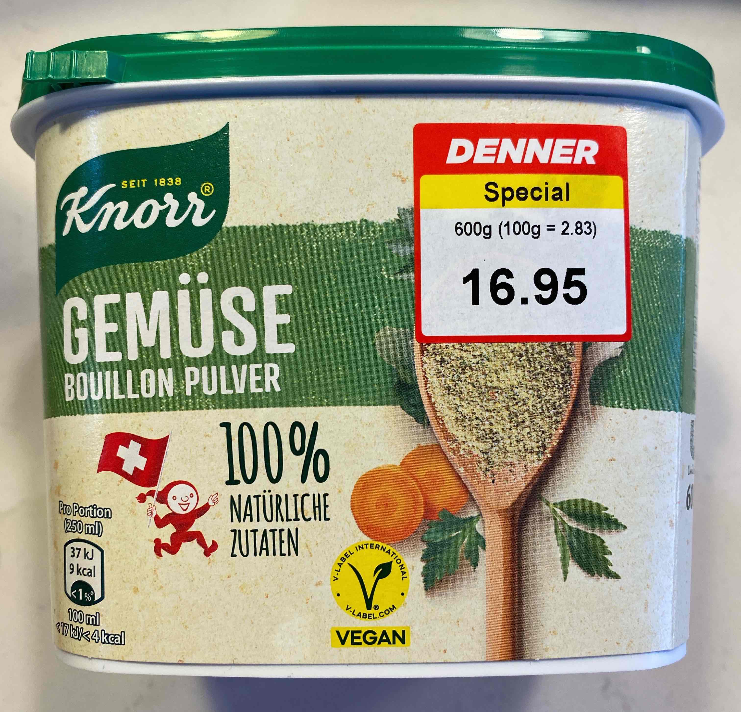 Gemüse Bouillon Pulver 100% natürliche Zutaten