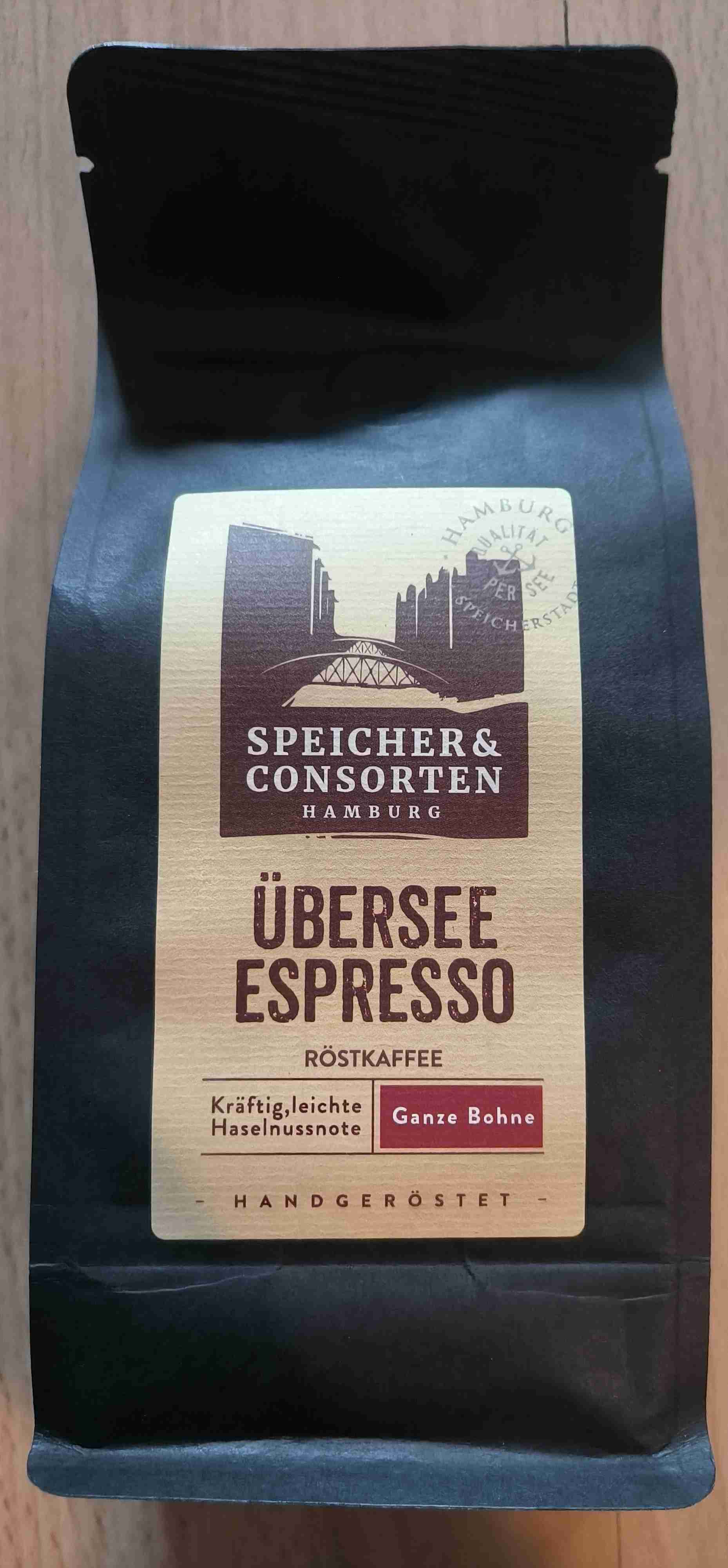 Übersee Espresso ganze Bohne
