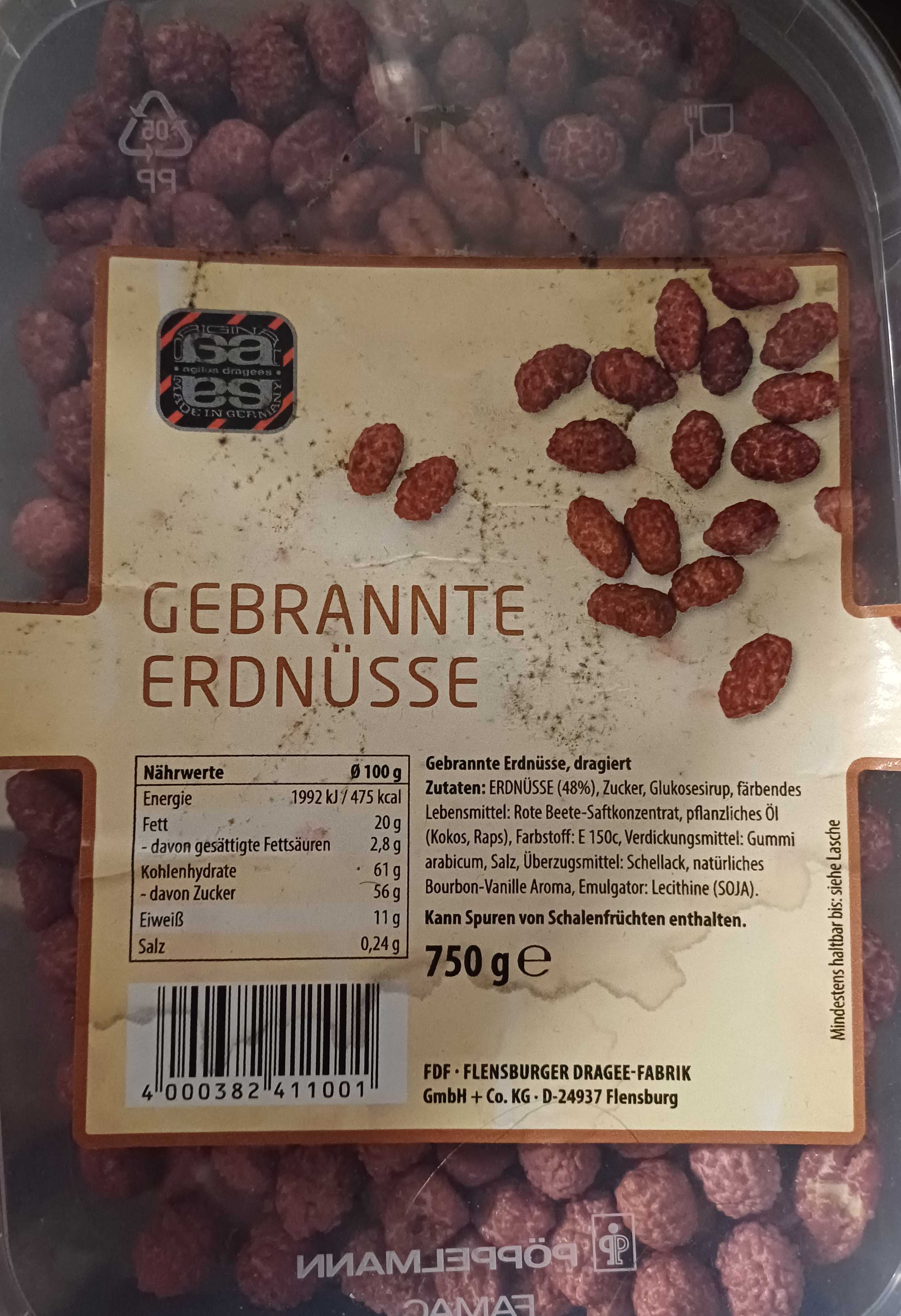 Gebrannte Erdnüsse
