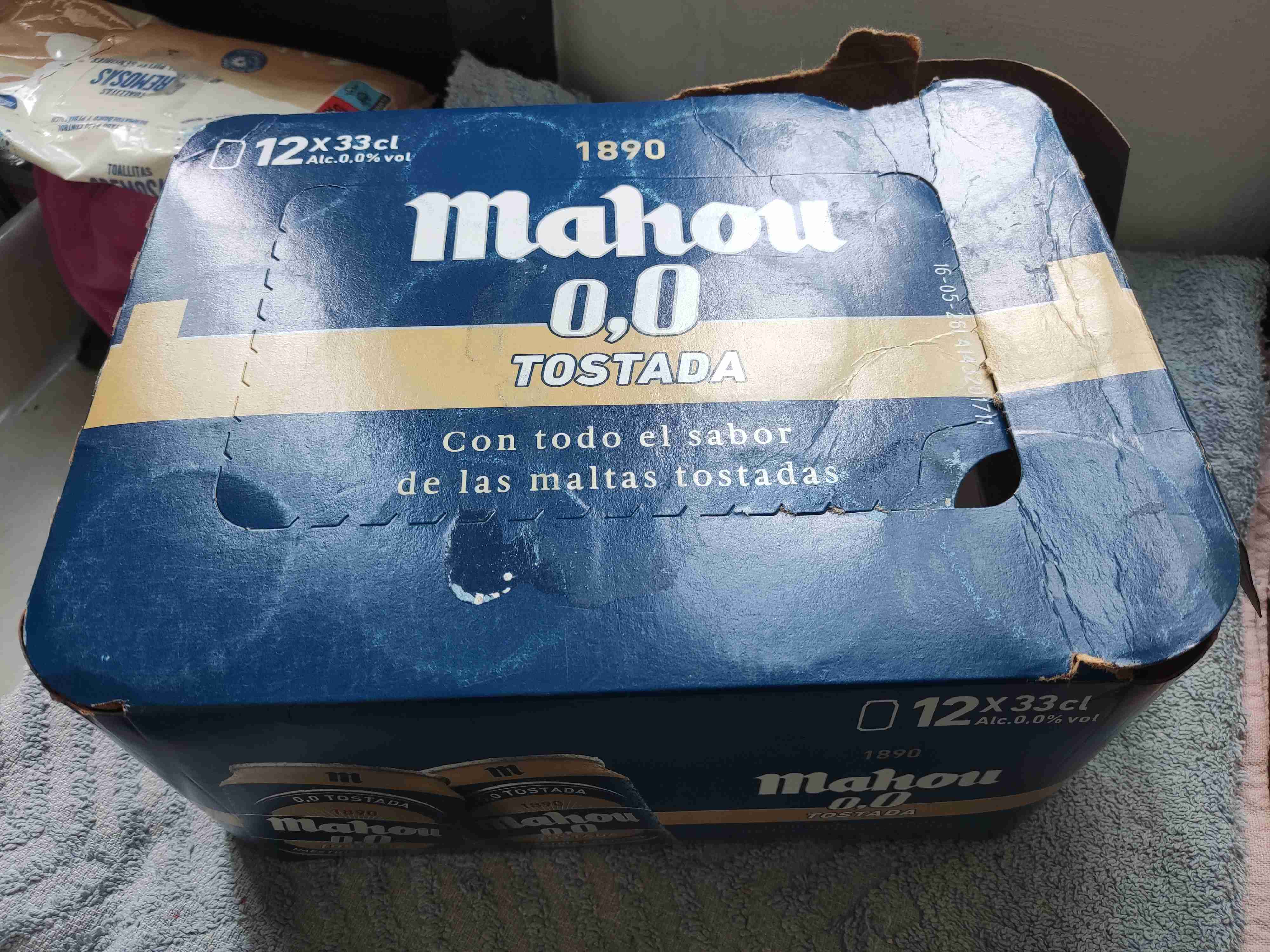 Cerveza  mahou 0,0 tostada 33cl