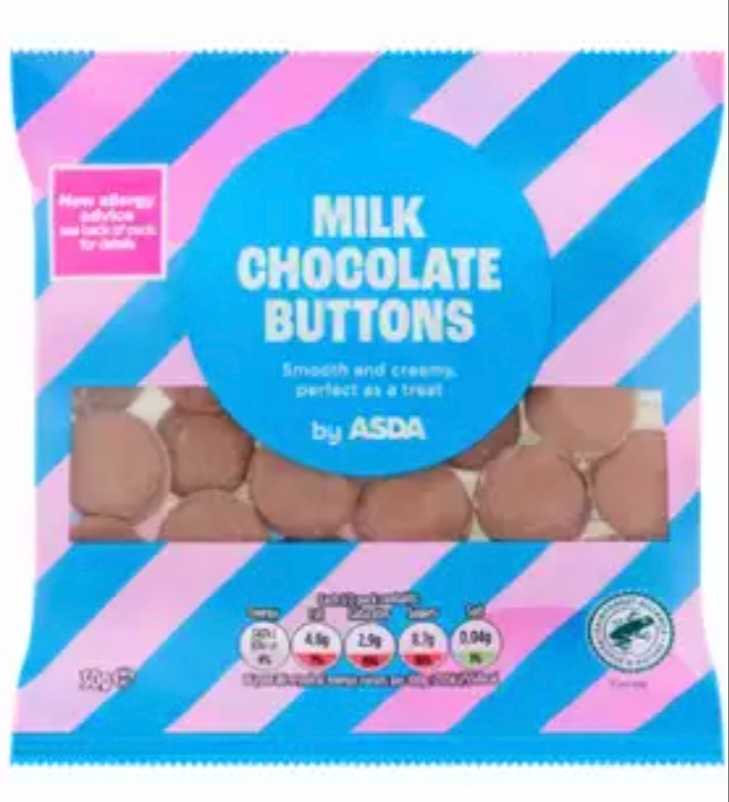 Milk chocolate buttons
