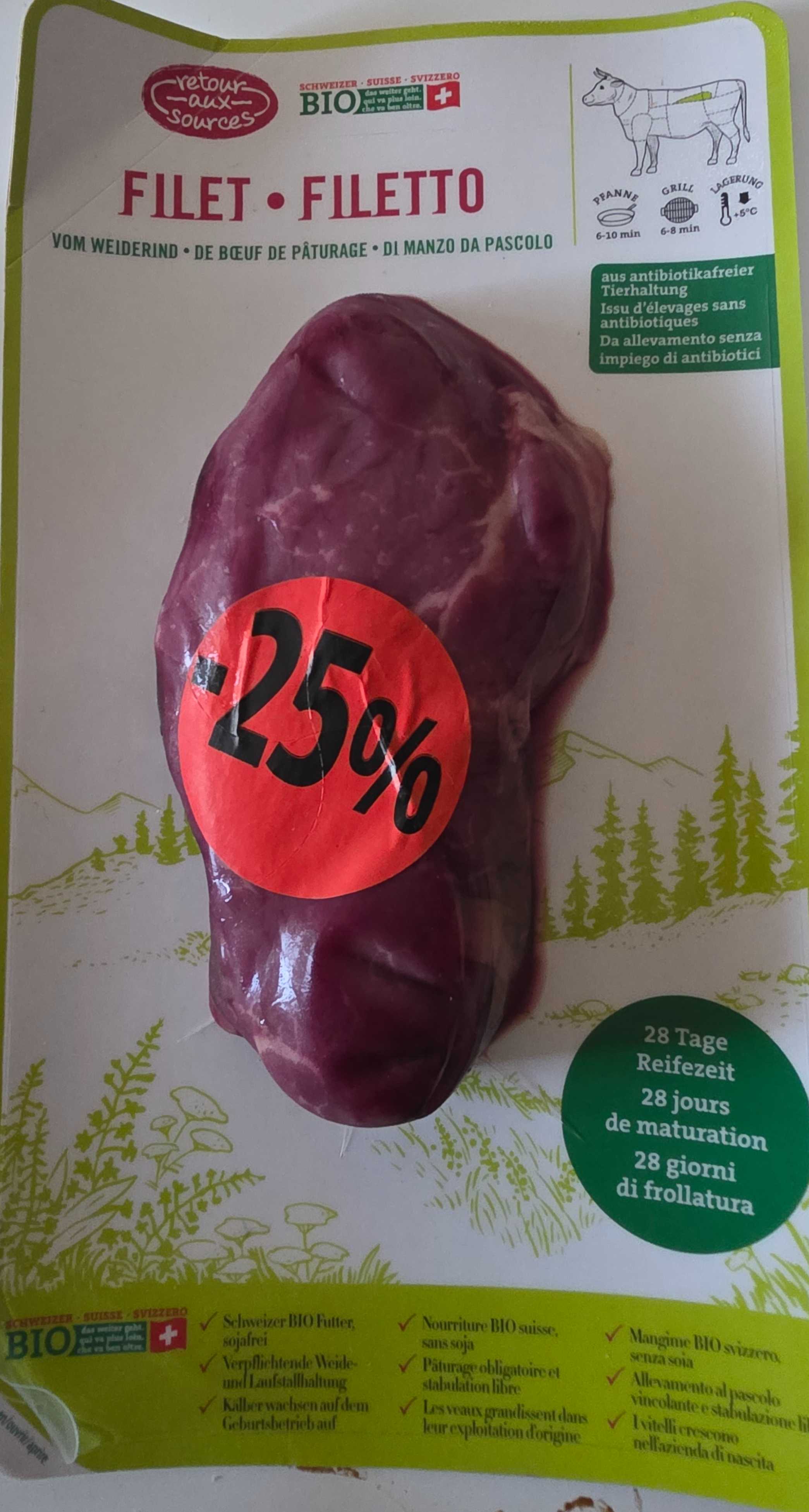 BIO Filet Weiderind