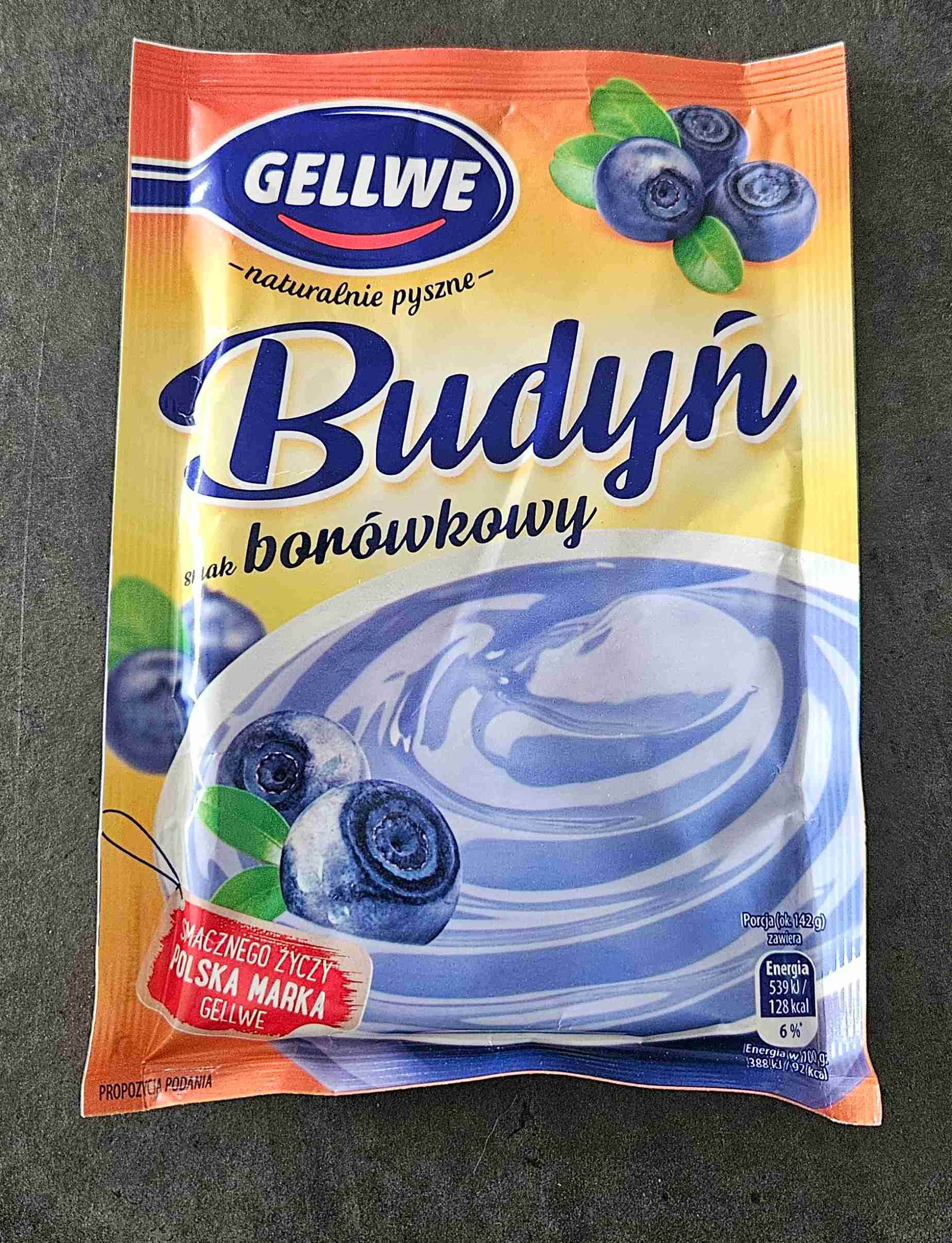 Budyń borówkowy