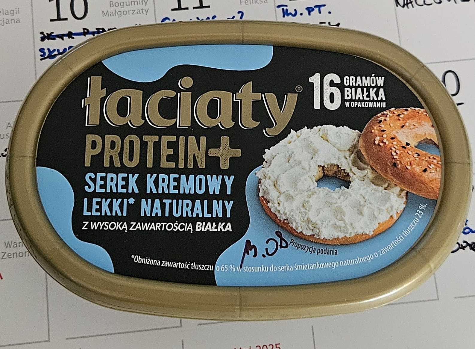 Łaciaty Serek Kremowy Lekki Naturalny Proteinowy