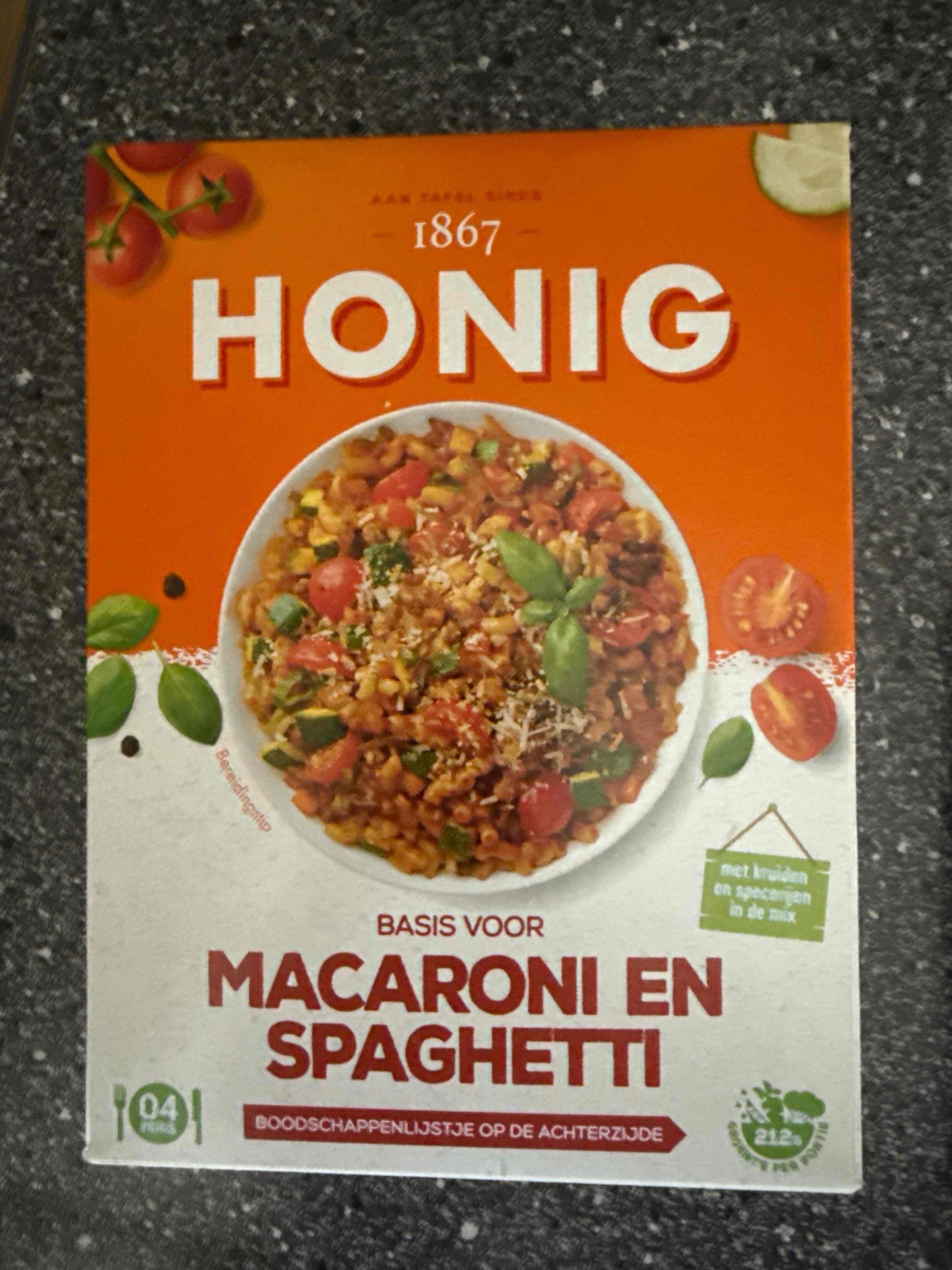 Honig Basis Macaroni en Spaghetti