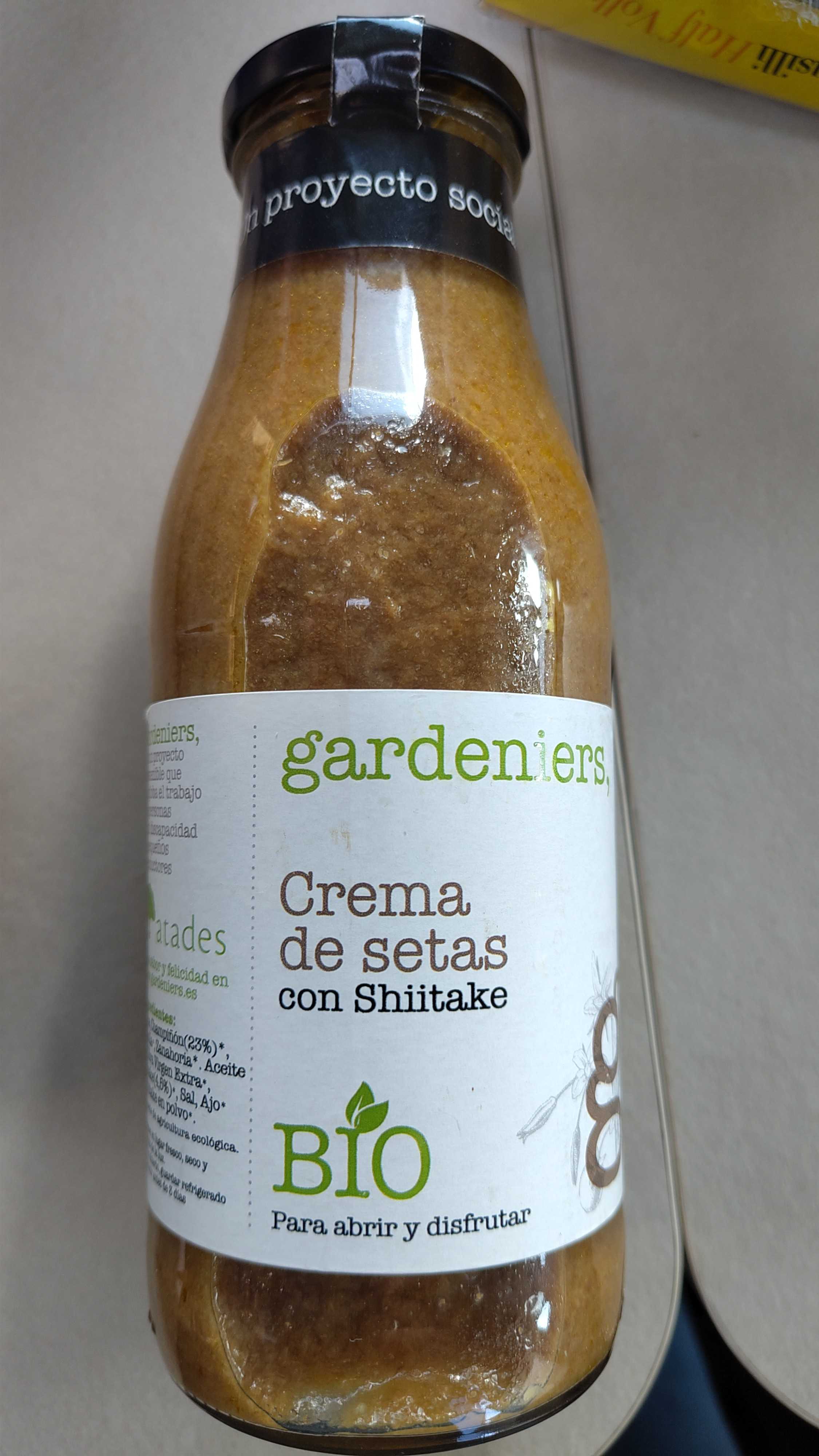 Crema de setas con Shiitake