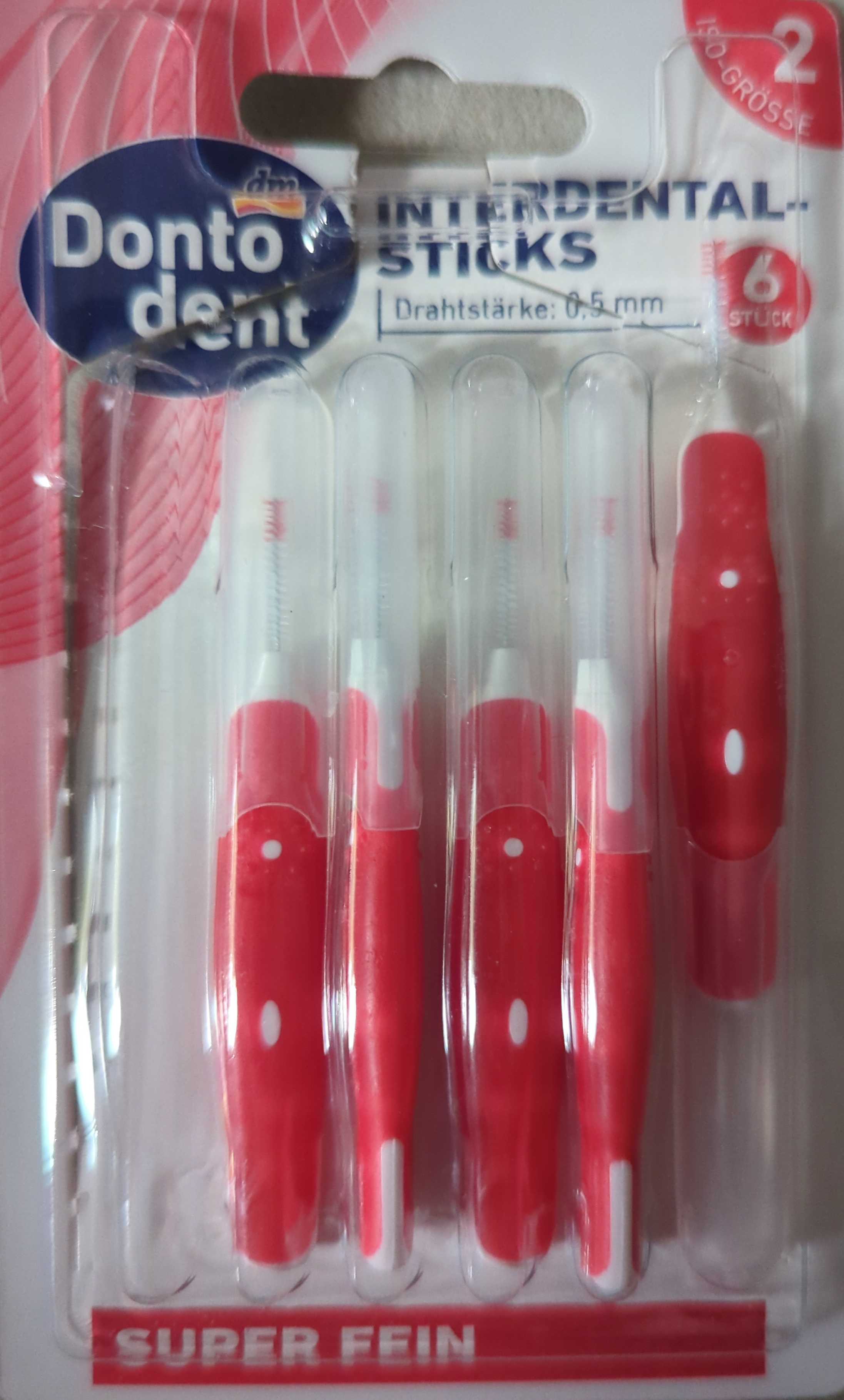 Interdental Sticks Gr. 2, Interdentalbürsten 