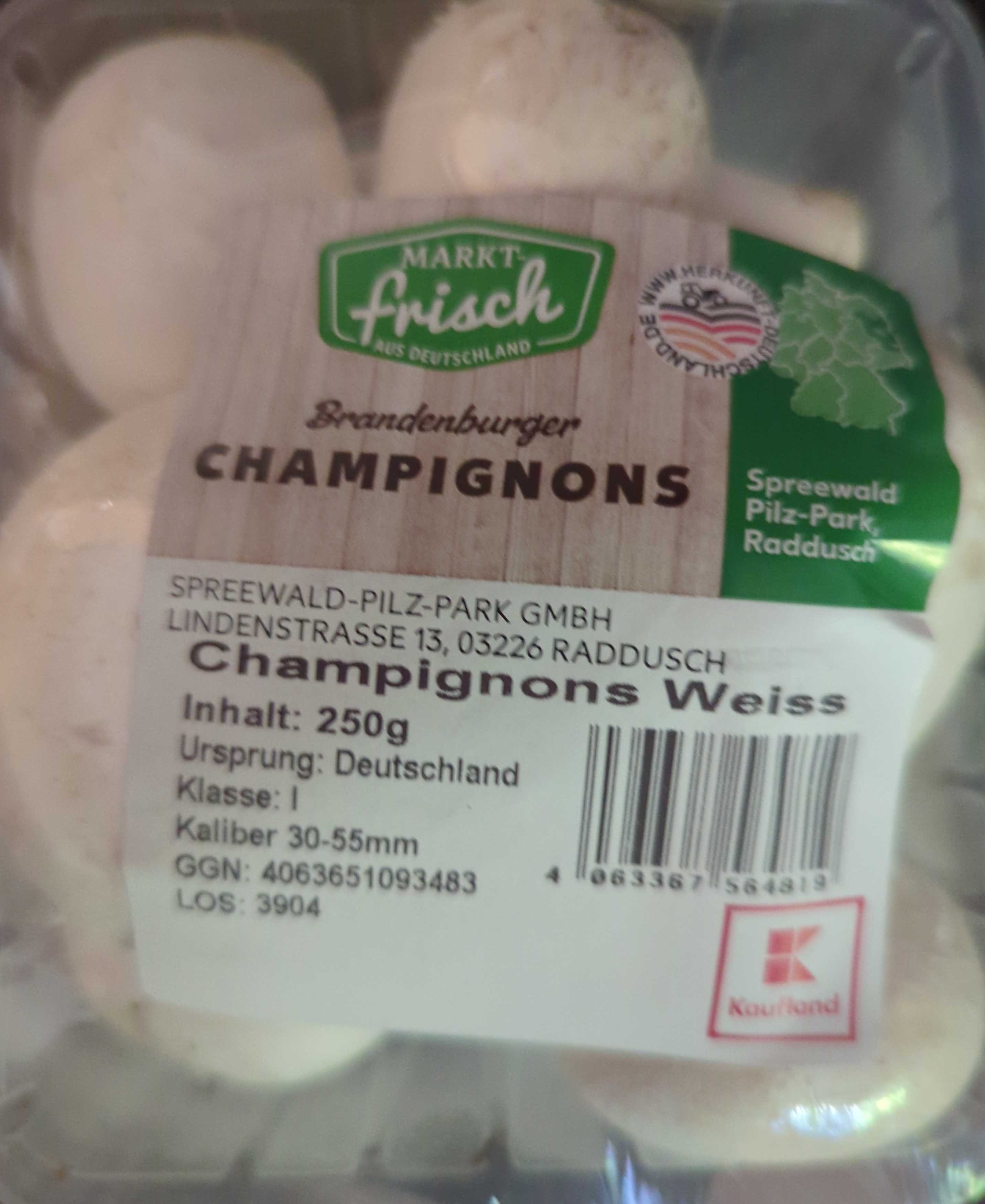 Champignons, weiß