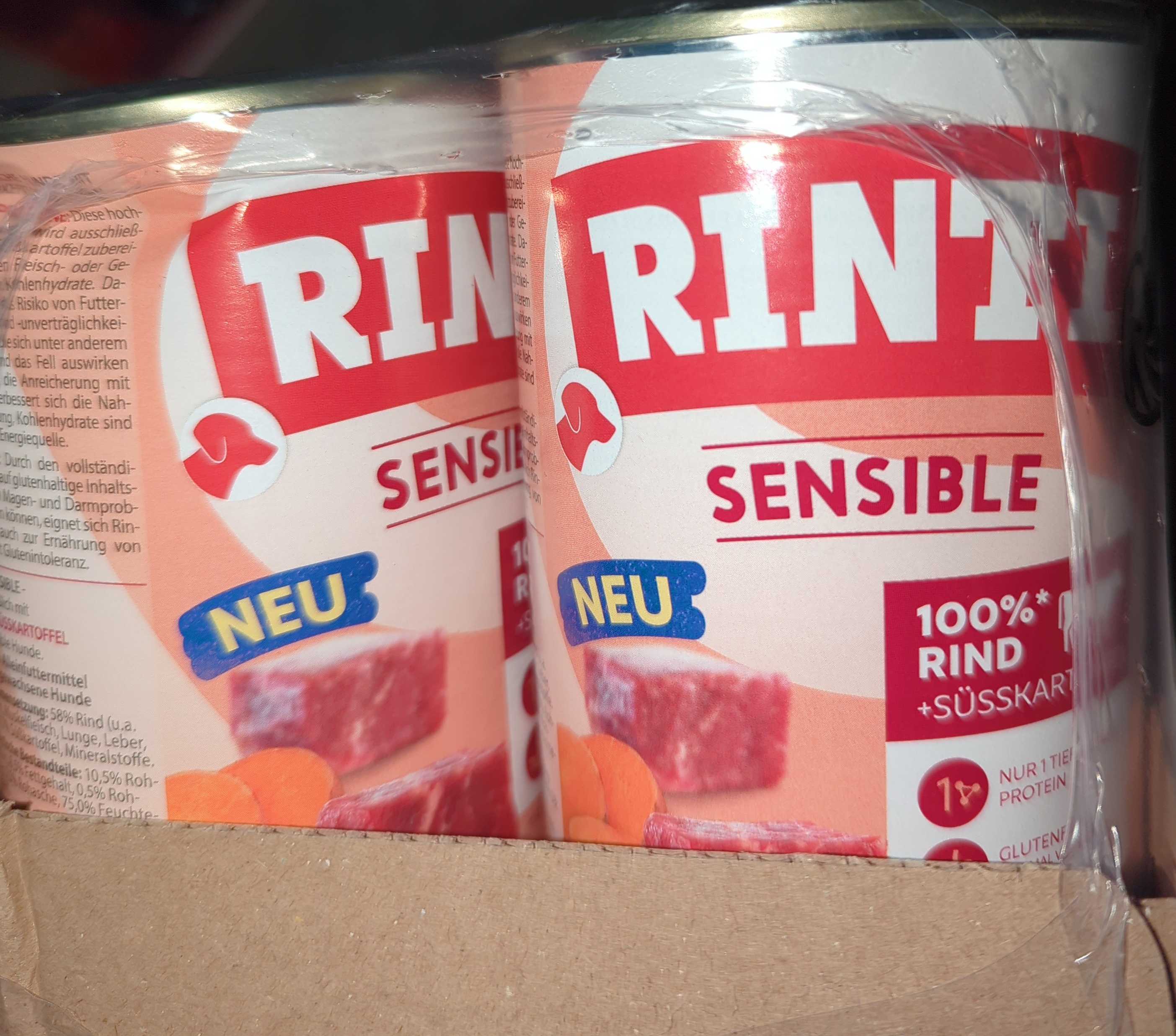 Rinti Sensible, Rind & Süßkartoffel
