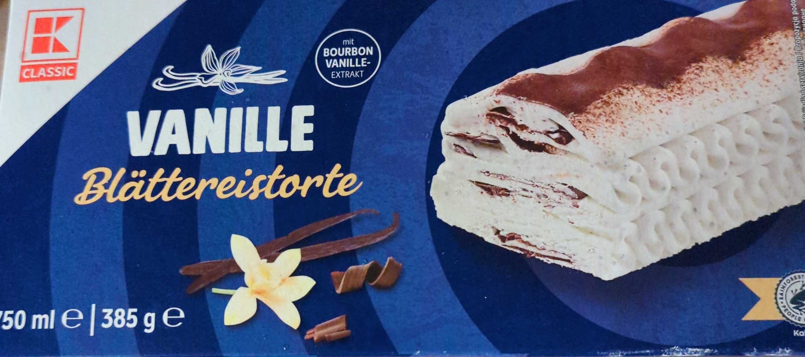 Vanille Blätterzeitstorte 