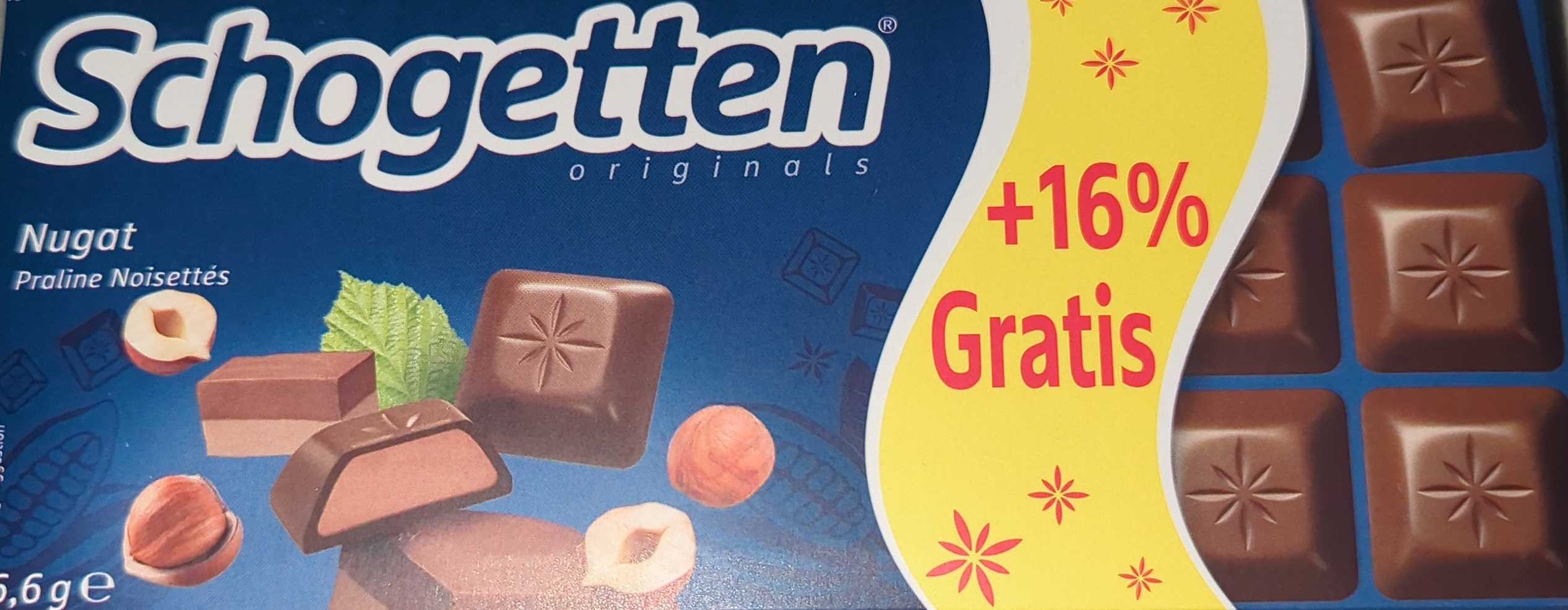 Nugat, Schokolade