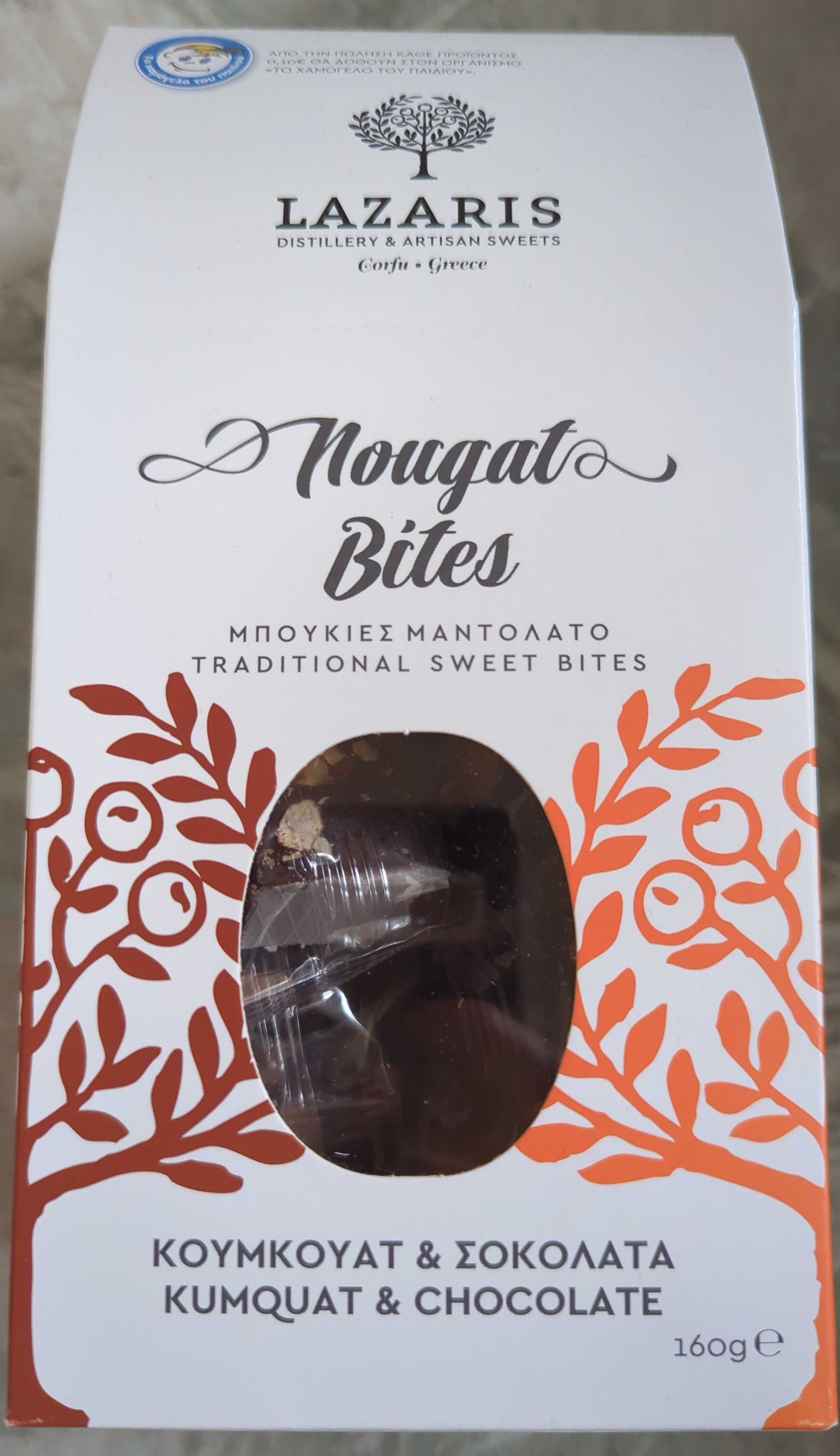 Nougat Bites, Kumquat & Chocolate