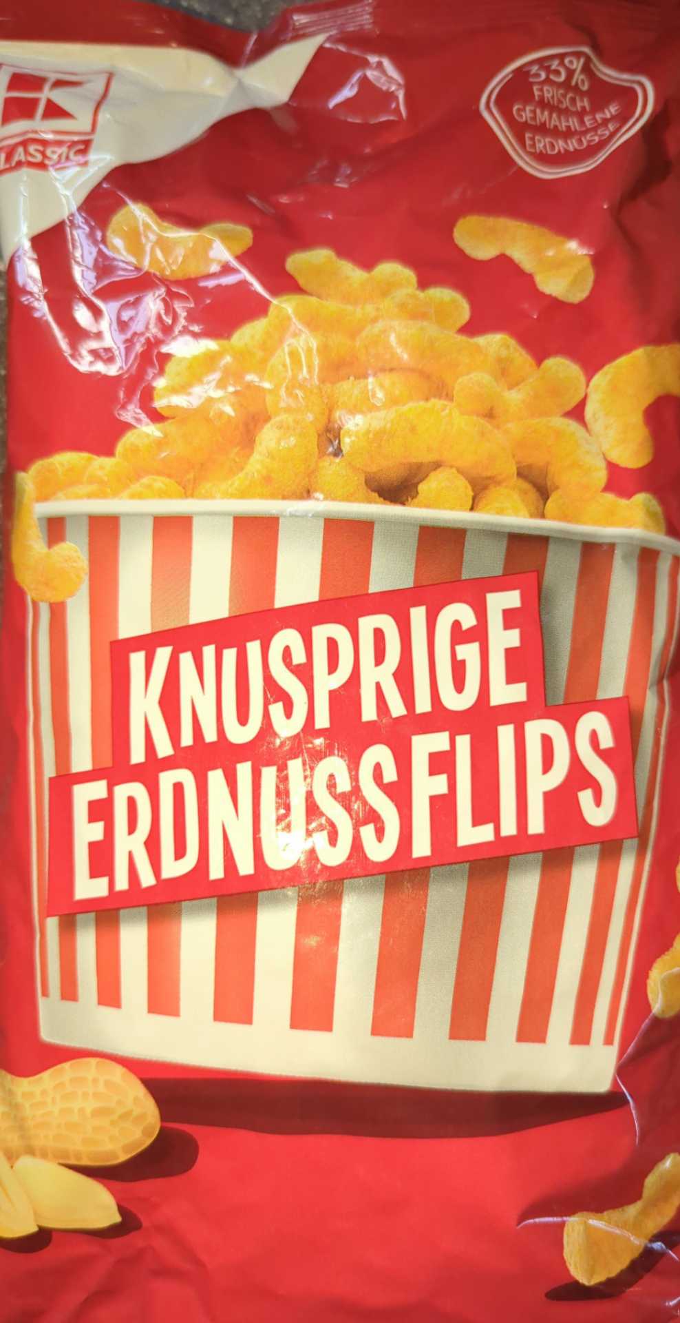 Knusprige Erdnussflips