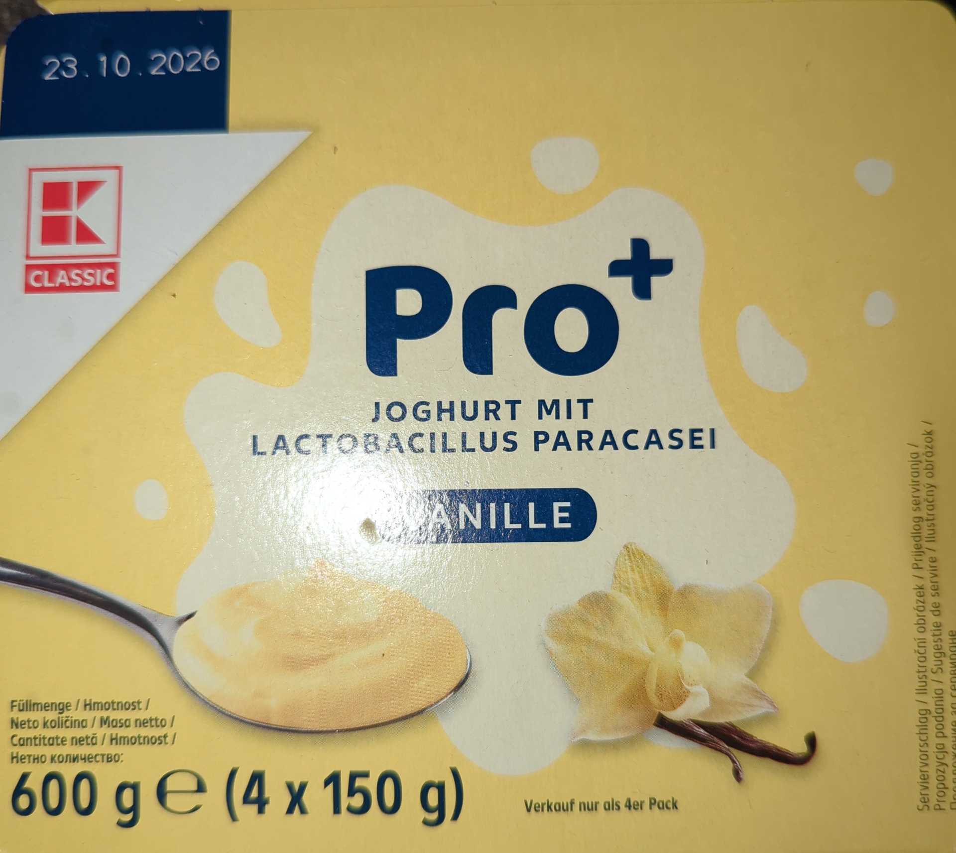 Pro+ Joghurt, Vanille
