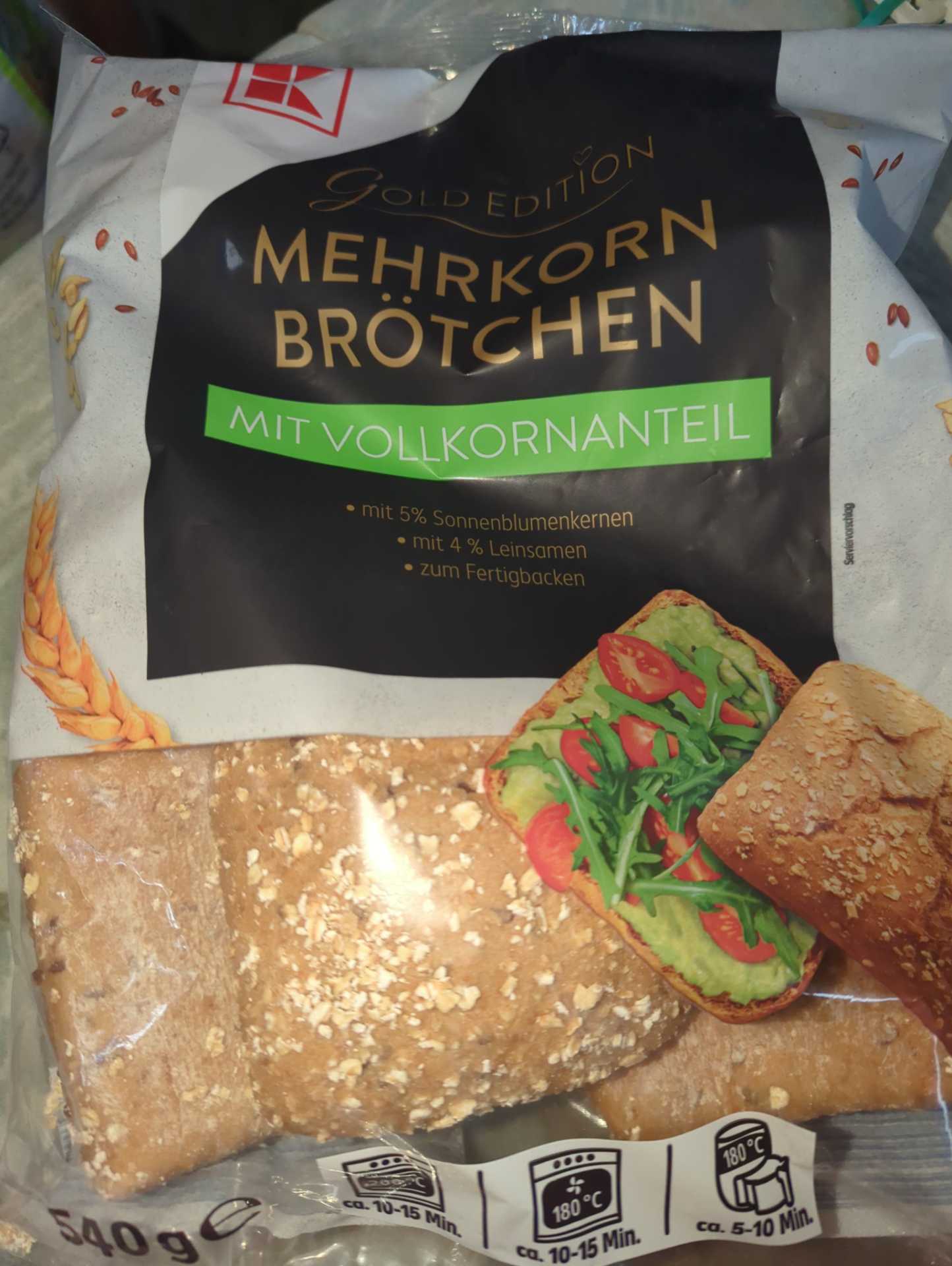 Mehrkornbrötchen, mit Vollkornanteil