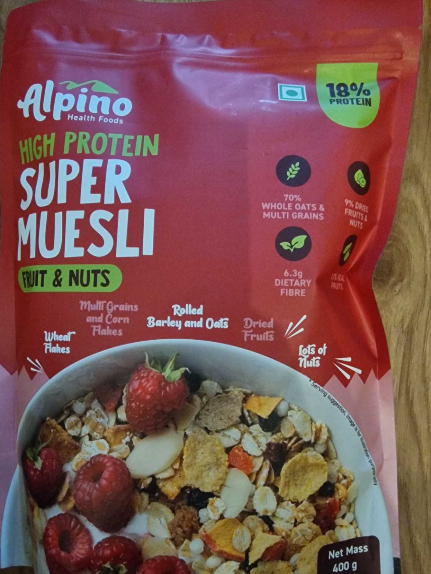 High Protein Super Muesli Fruit und Nuts