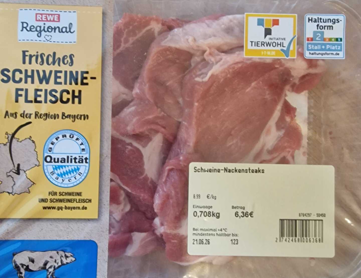 Schweine Nackensteaks