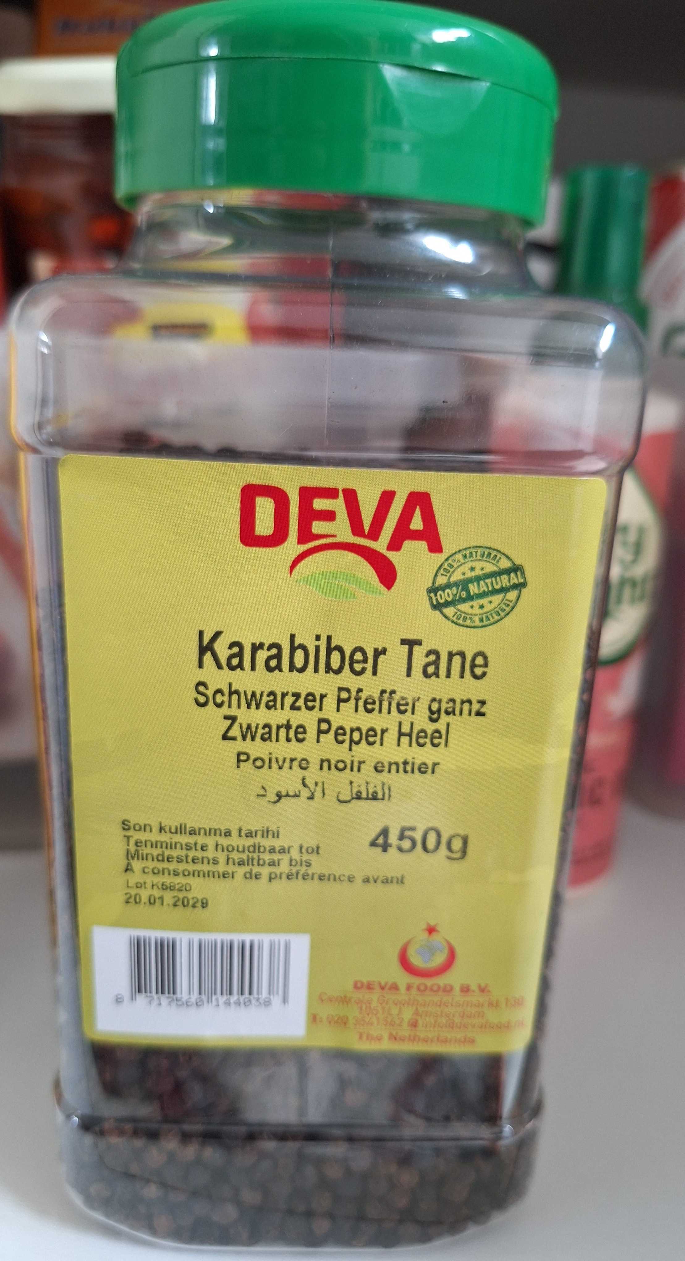 Zwarte peper heel