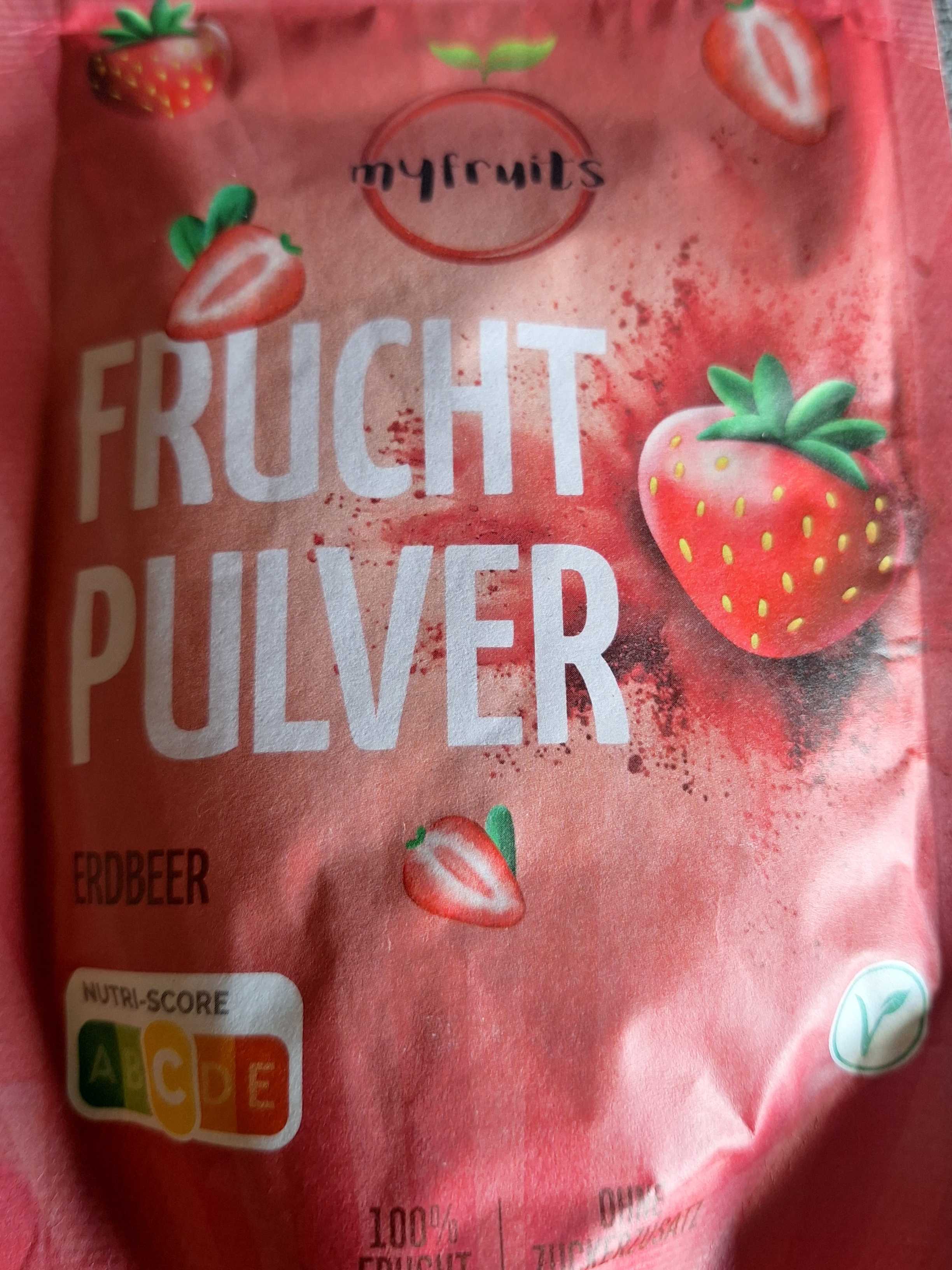Erdbeer Frucht Pulver