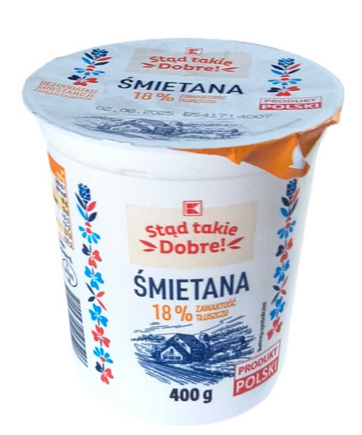 Śmietana 18% tłuszczu