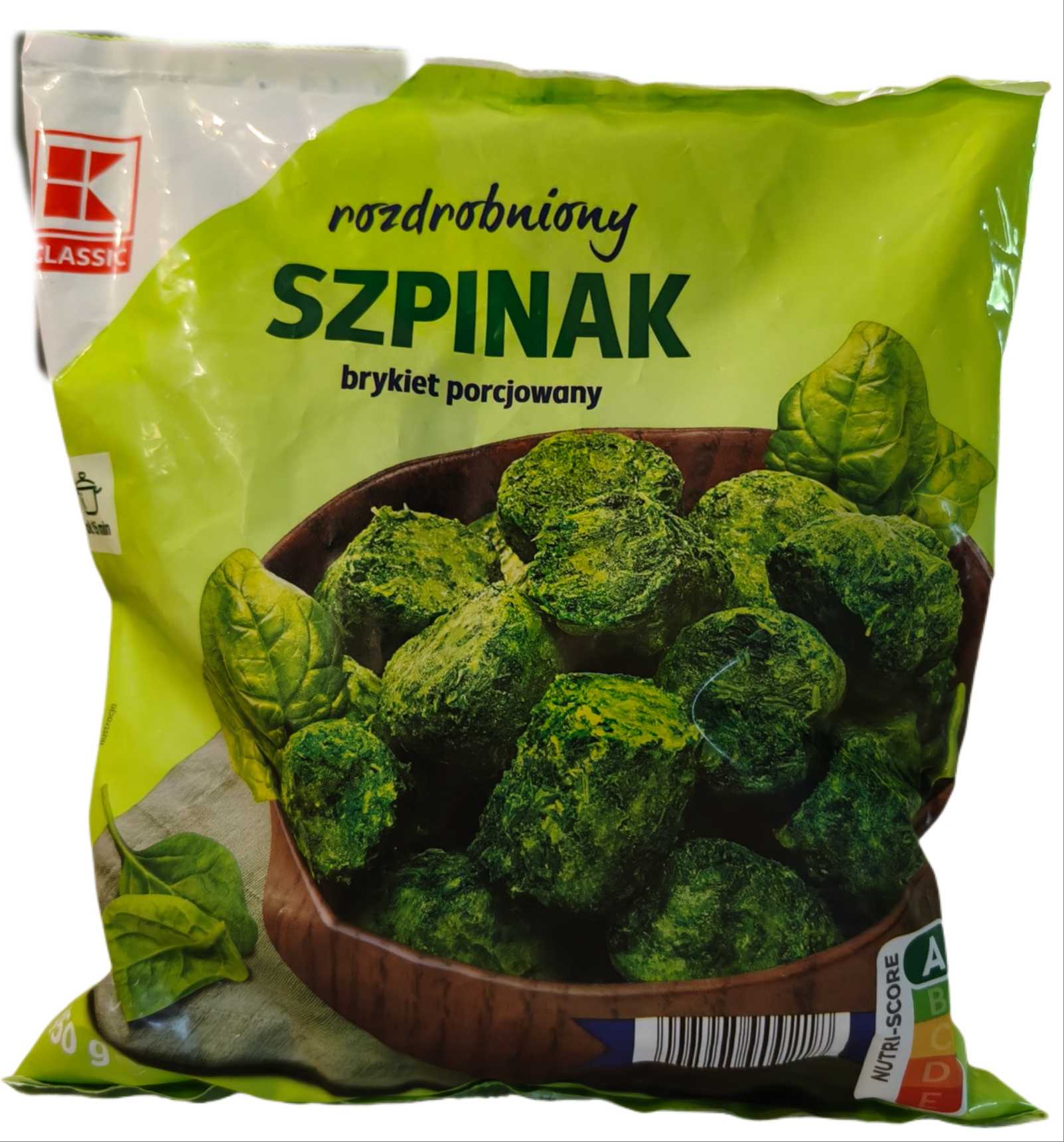 Szpinak rozdrobniony - brykiet