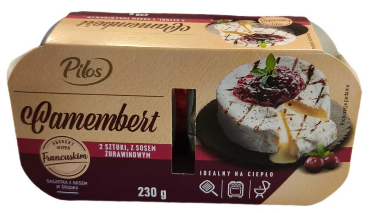 Camembert z sosem żurawinowym