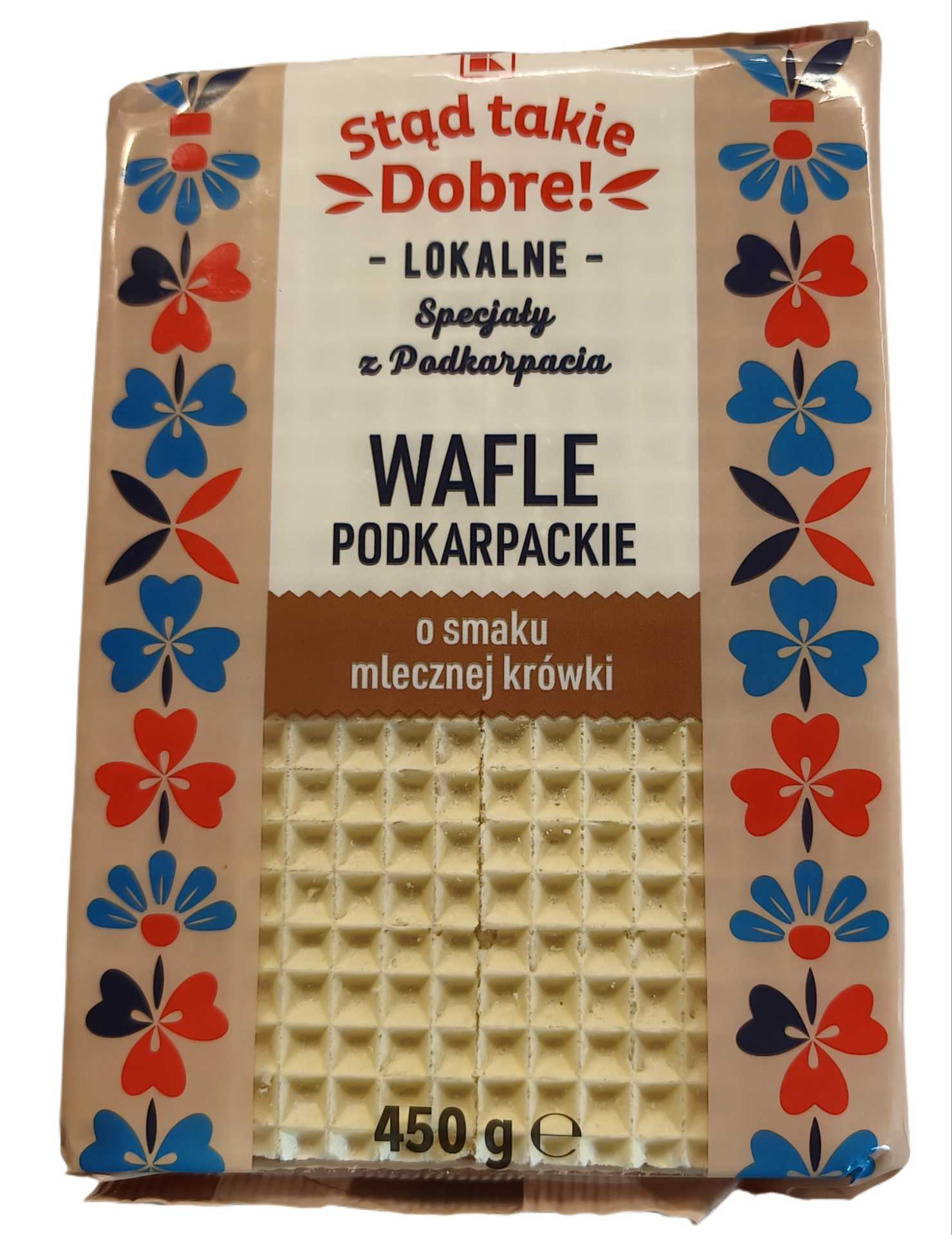 Wafle podkarpackie o smaku mlecznej krówki