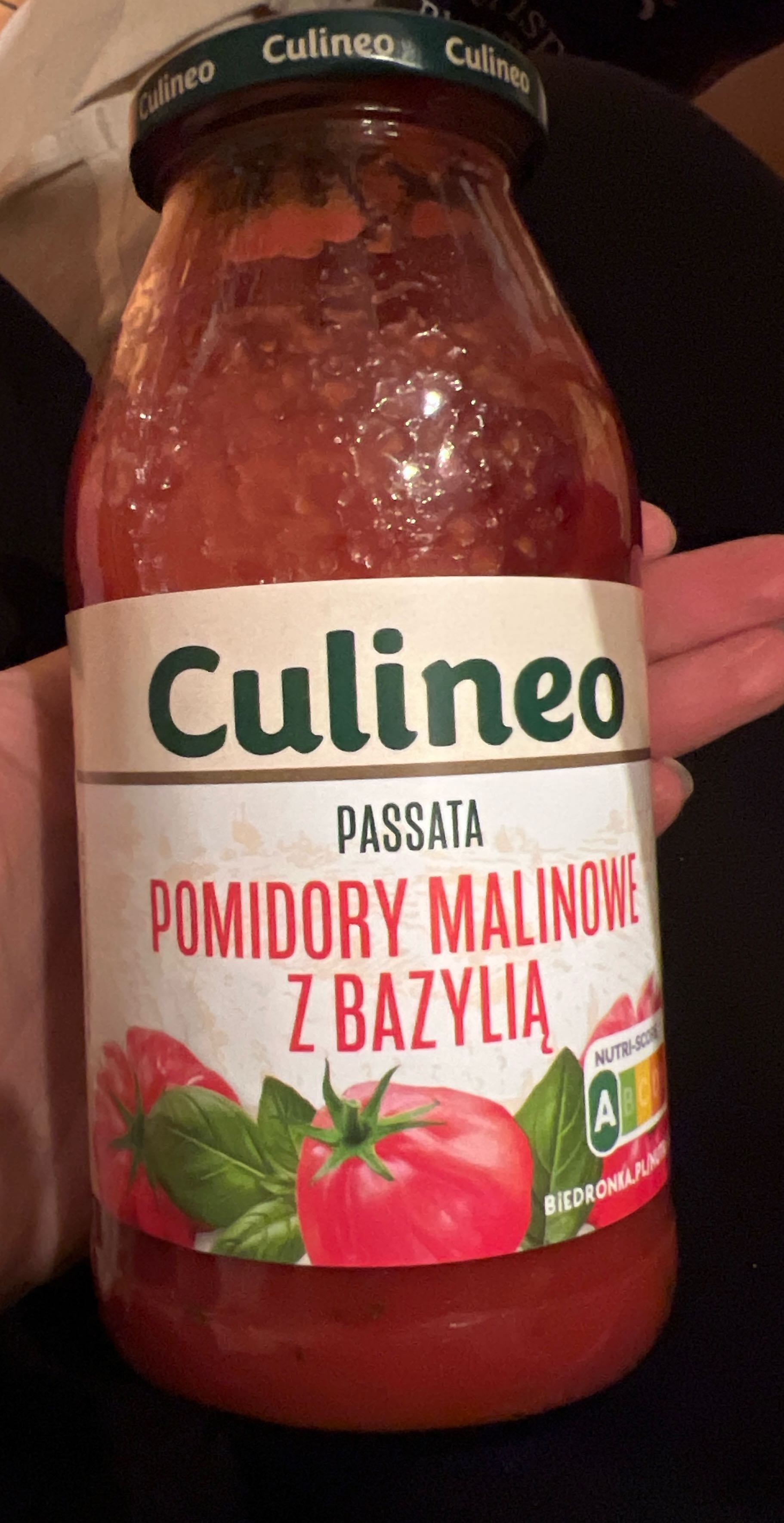 Passata Pomidory malinowe z bazylia