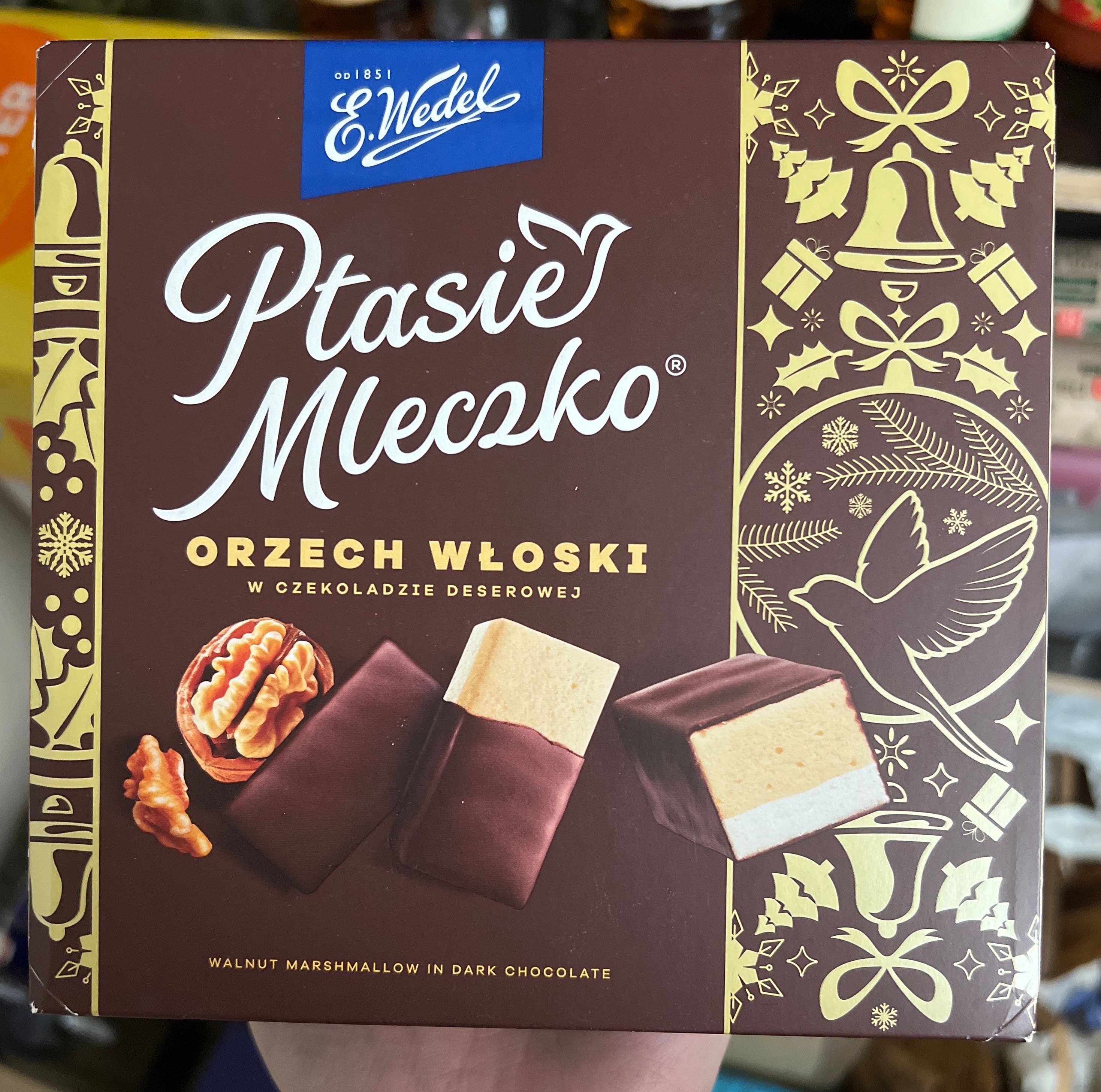 Ptasie mleczko orzech włoski
