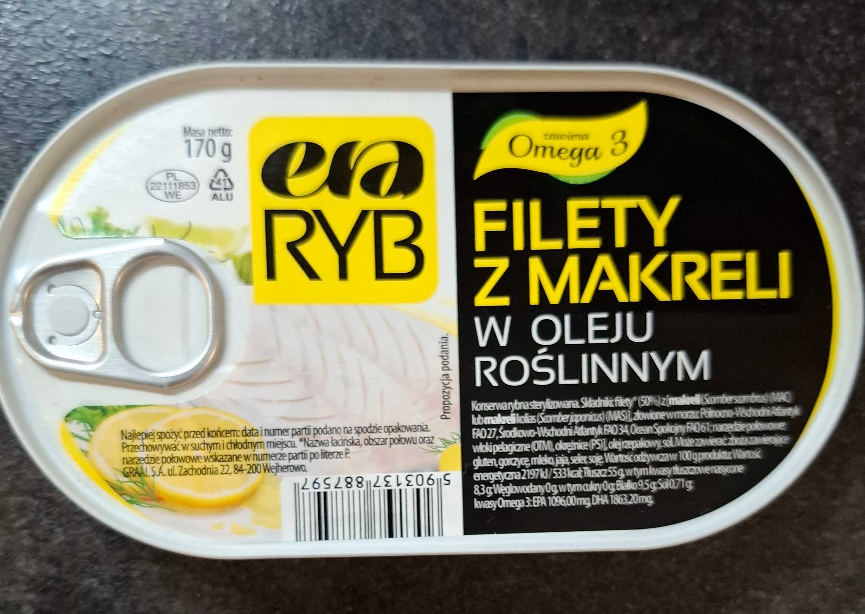 Filety z makreli