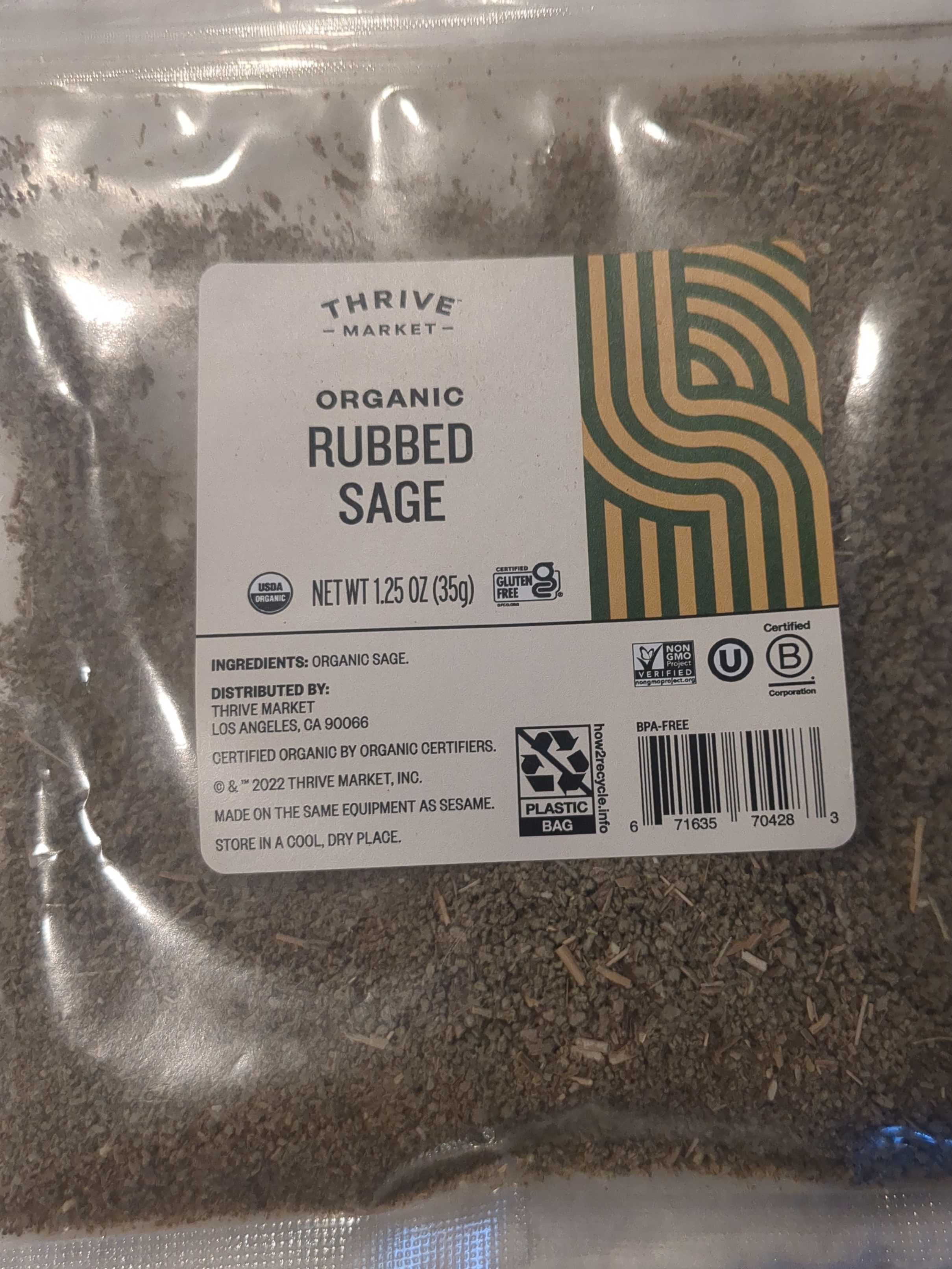 Organic Rubbed Sage