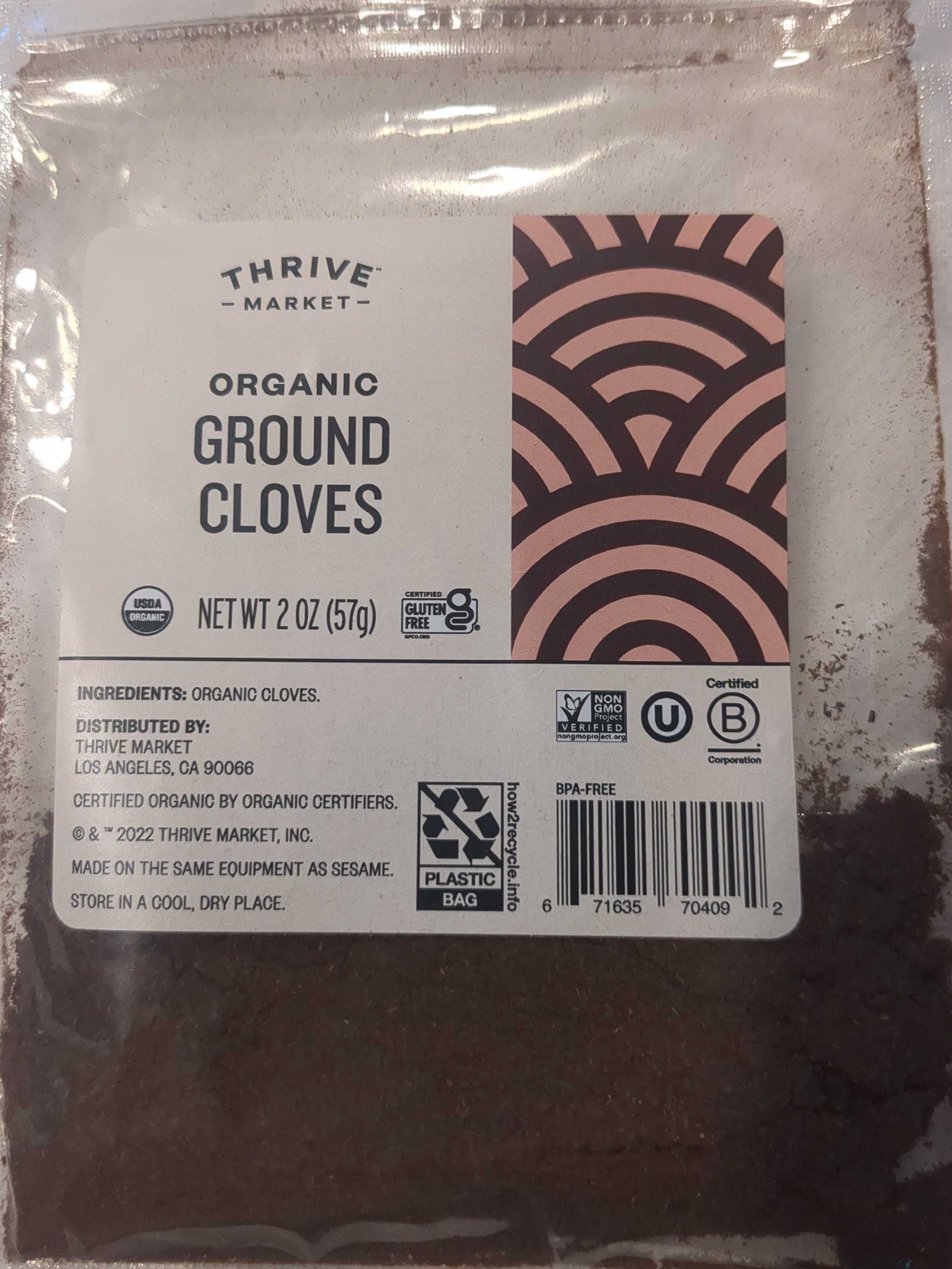 Organic Ground Cloves 