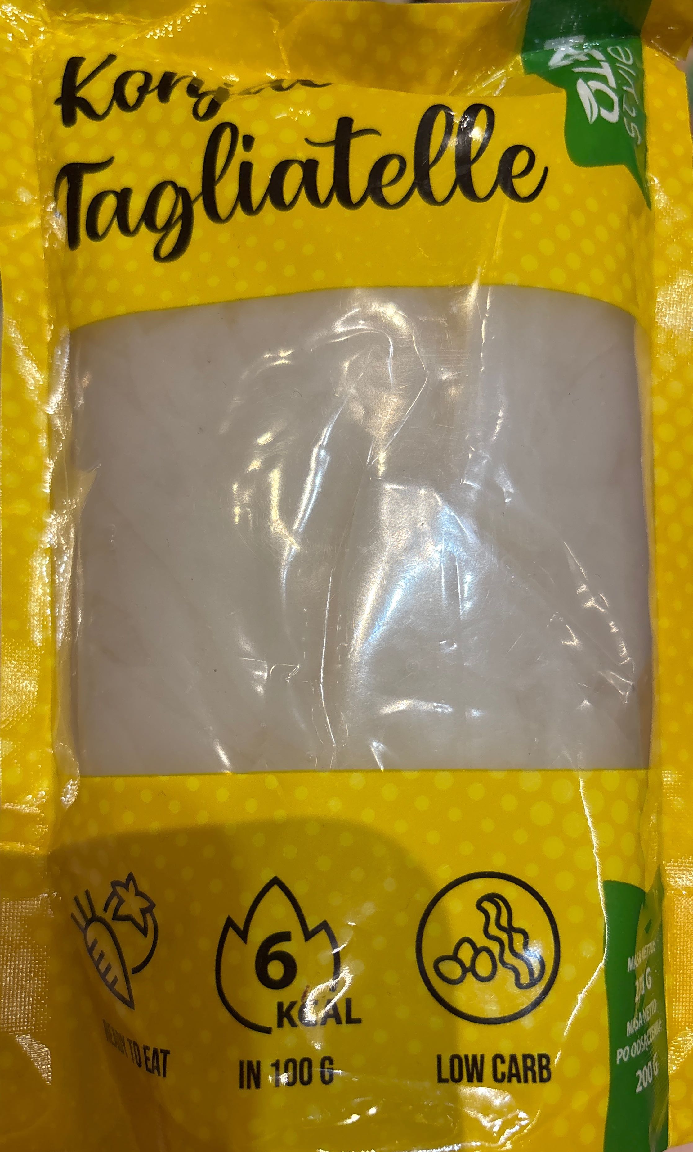 Konjac tagliatelle