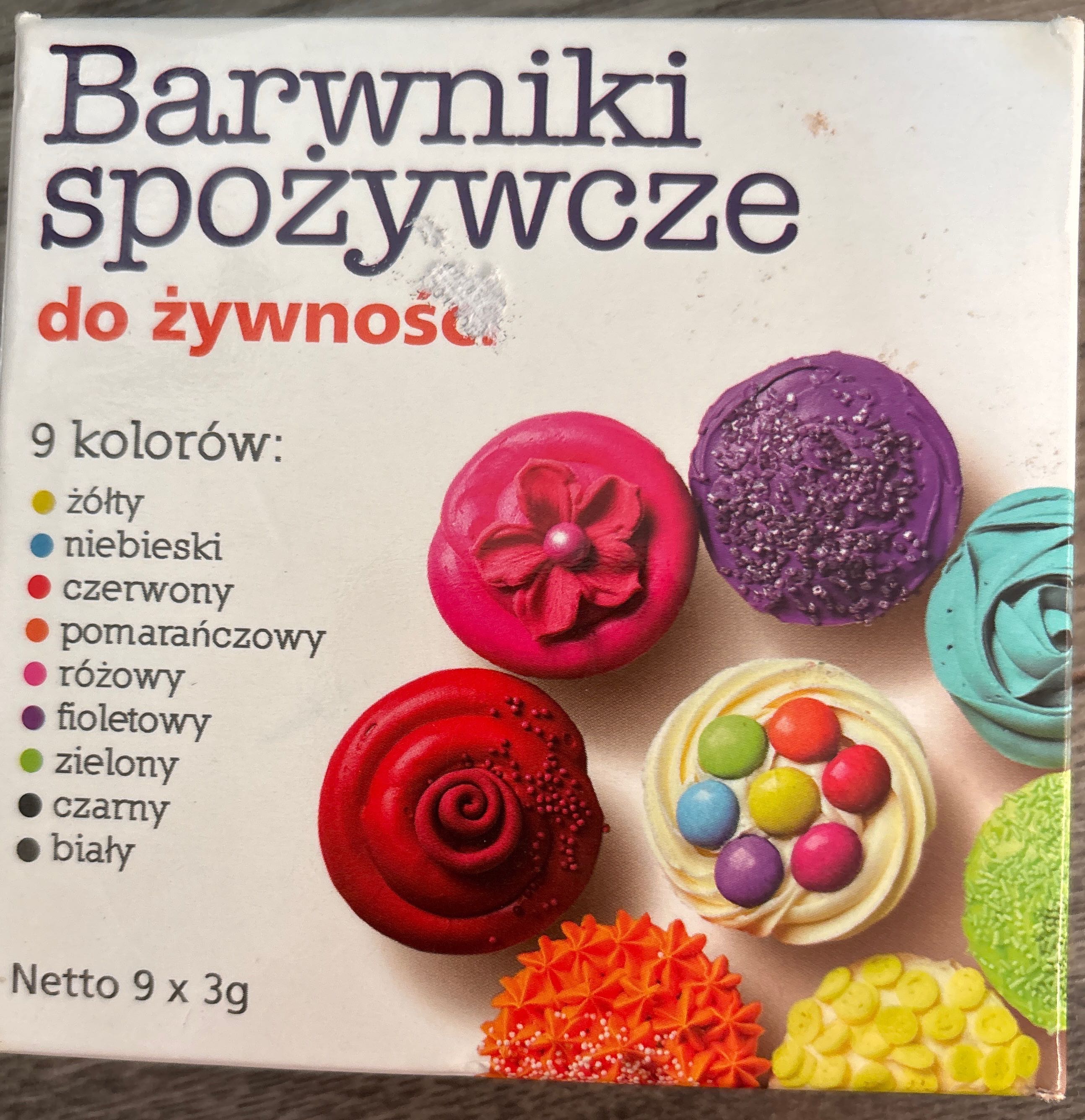 Barwniki w proszku