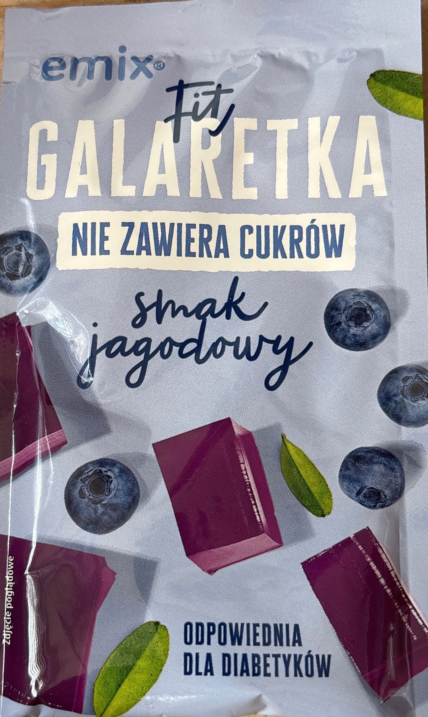 Galaretka fit jagodowa