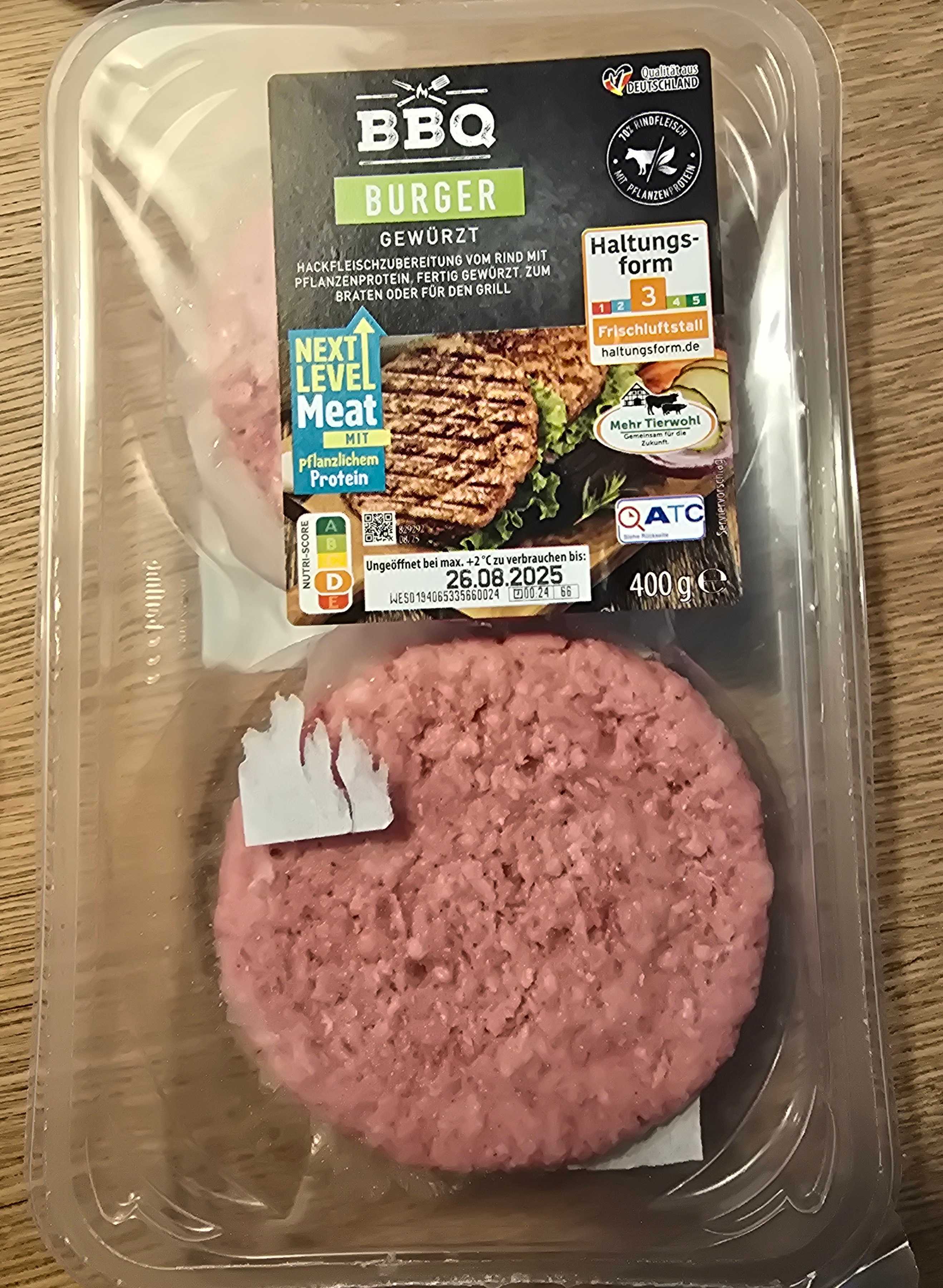 Burger Gewürzt
