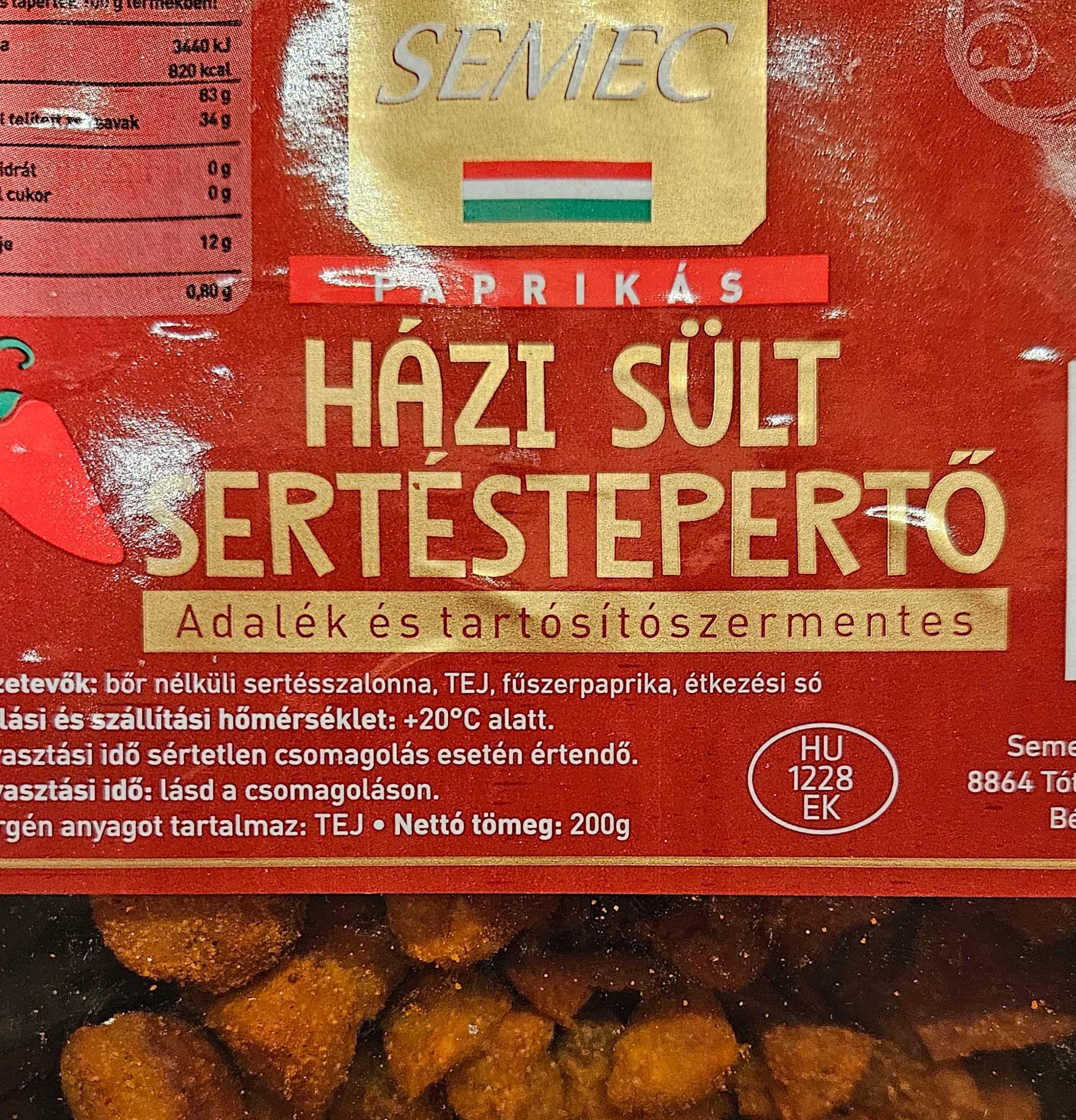 Házi sült sertéstepertő, paprikás